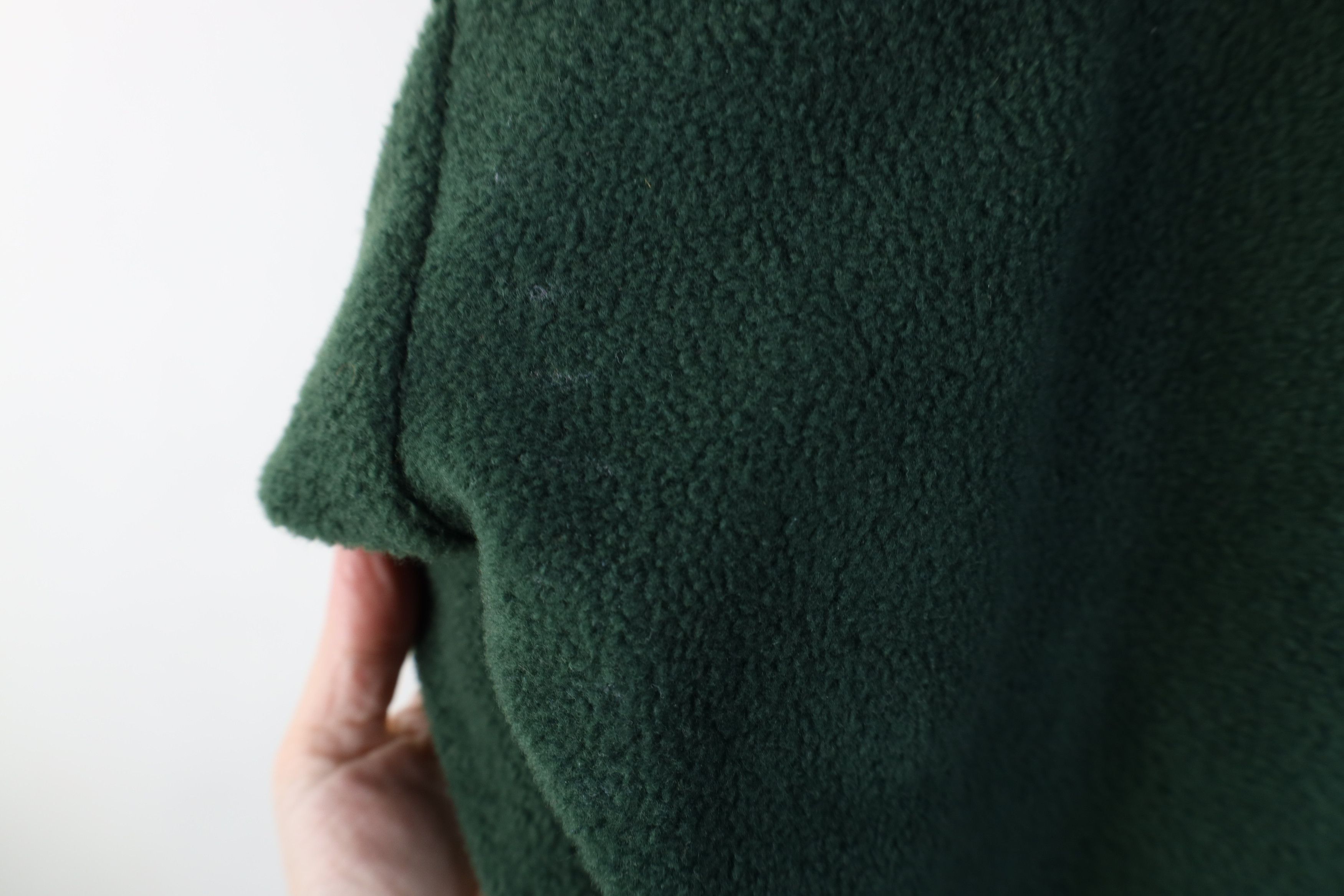 Vintage Vintage 90s Streetwear Blank Fleece Hoodie Sweatshirt Green Size US M / EU 48-50 / 2 - 11 Thumbnail
