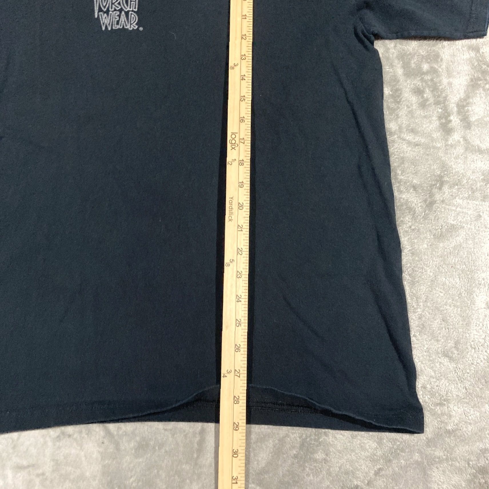 Spell VINTAGE Torch Wear T-Shirt Men XL Black Flames Spell out Size US XL / EU 56 / 4 - 4 Thumbnail