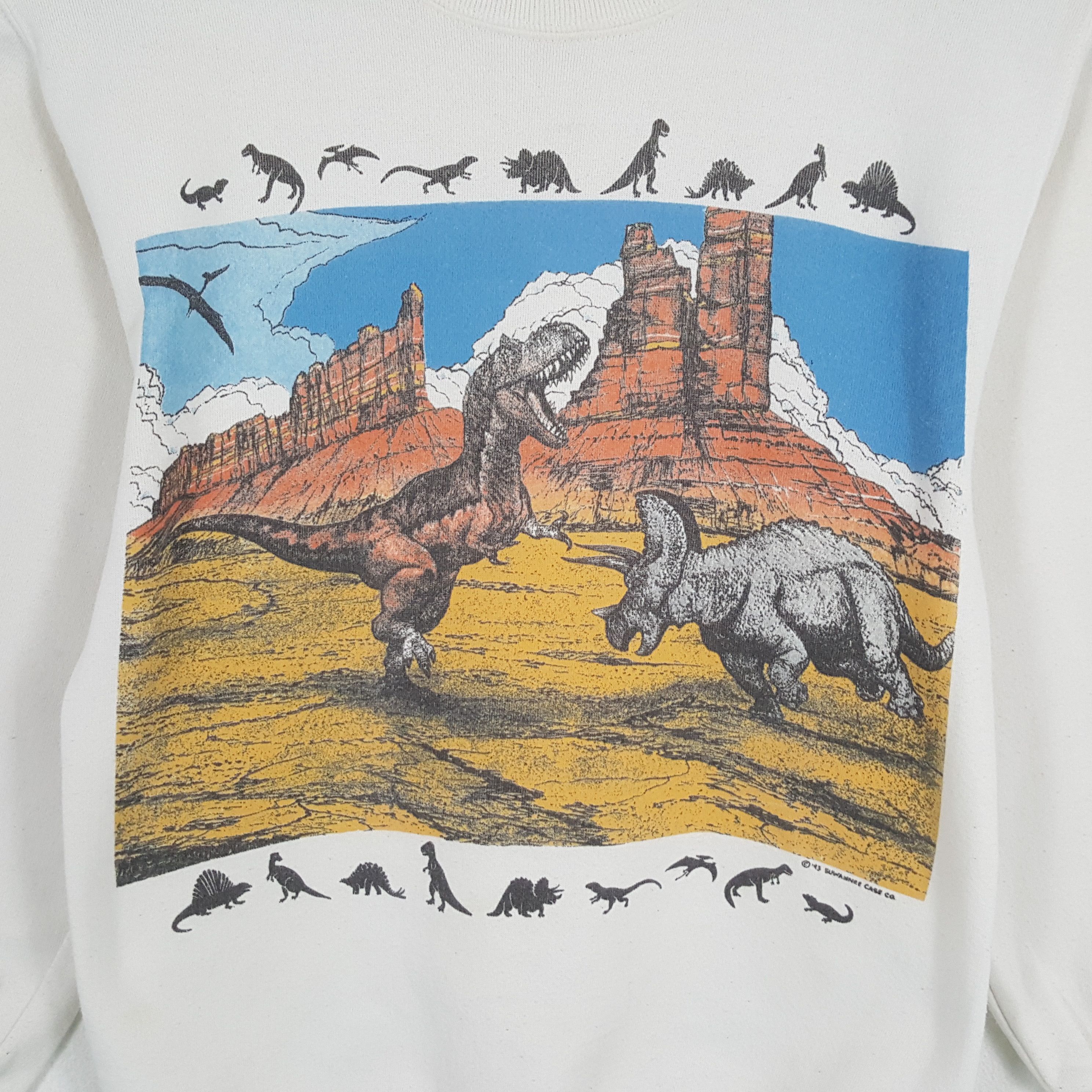 Vintage SUWANNE CASE Dinosaur Design Vintage Sweatshirt Size US XS / EU 42 / 0 - 2 Thumbnail
