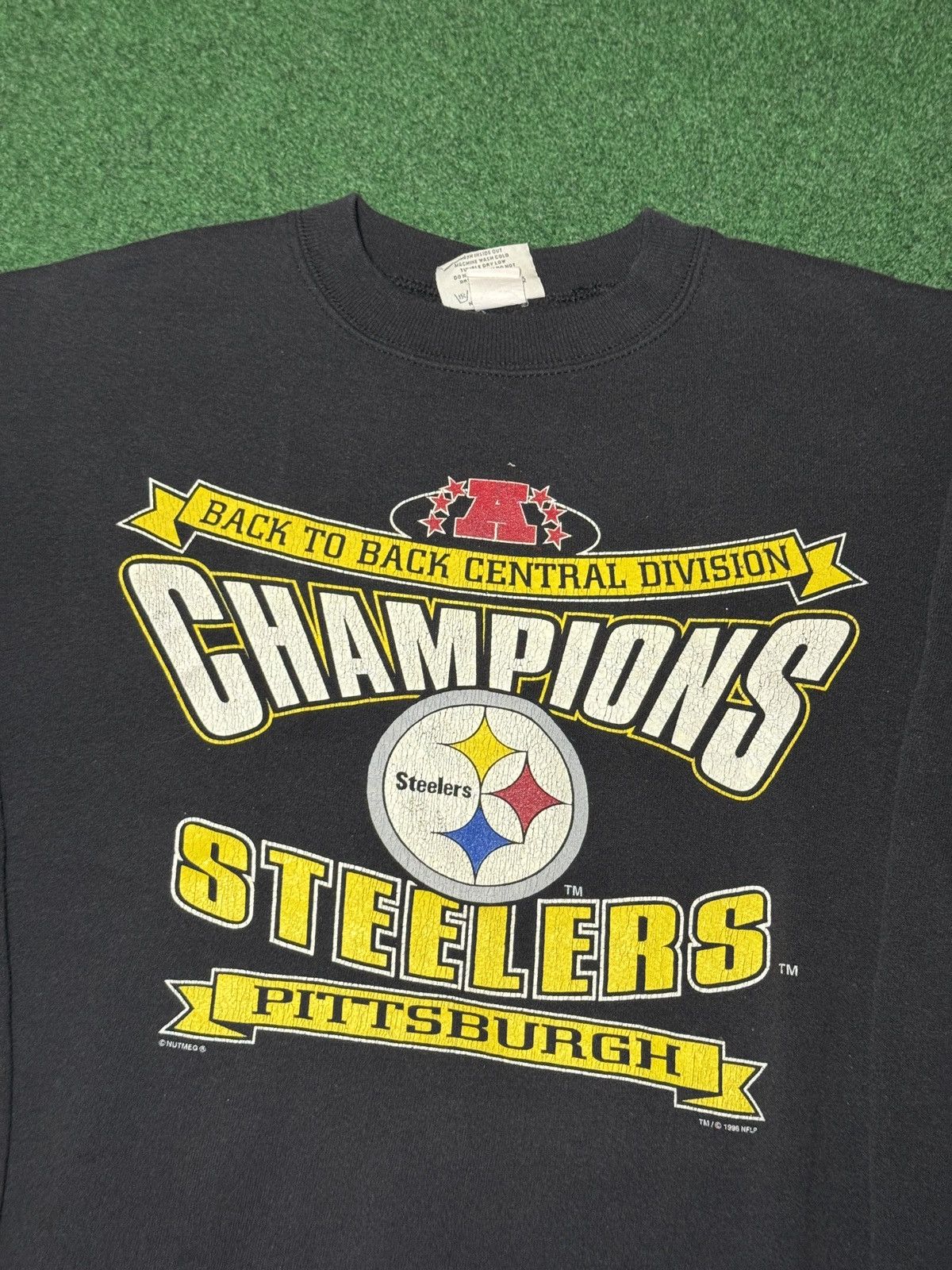Starter Vintage 90s Pittsburgh Steelers AFC Champs Sweatshirt Size US M / EU 48-50 / 2 - 2 Thumbnail