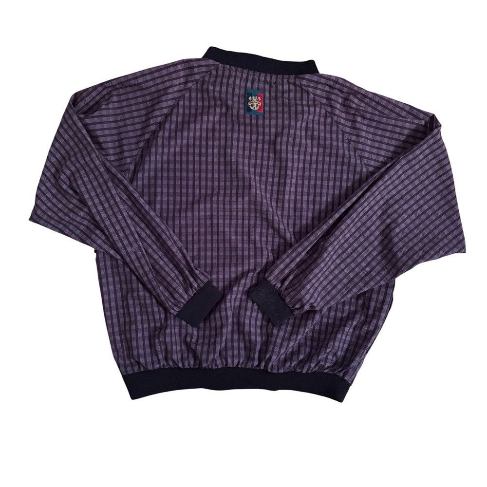 Vintage Sunice Purple/Grey Checkered Nylon Sweater Size US M / EU 48-50 / 2 - 5 Thumbnail