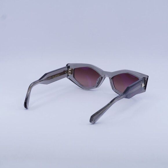 Valentino Valentino V-TRE VLS-101C Sunglasses Translucent Grey Cat Eye Size ONE SIZE - 10 Thumbnail