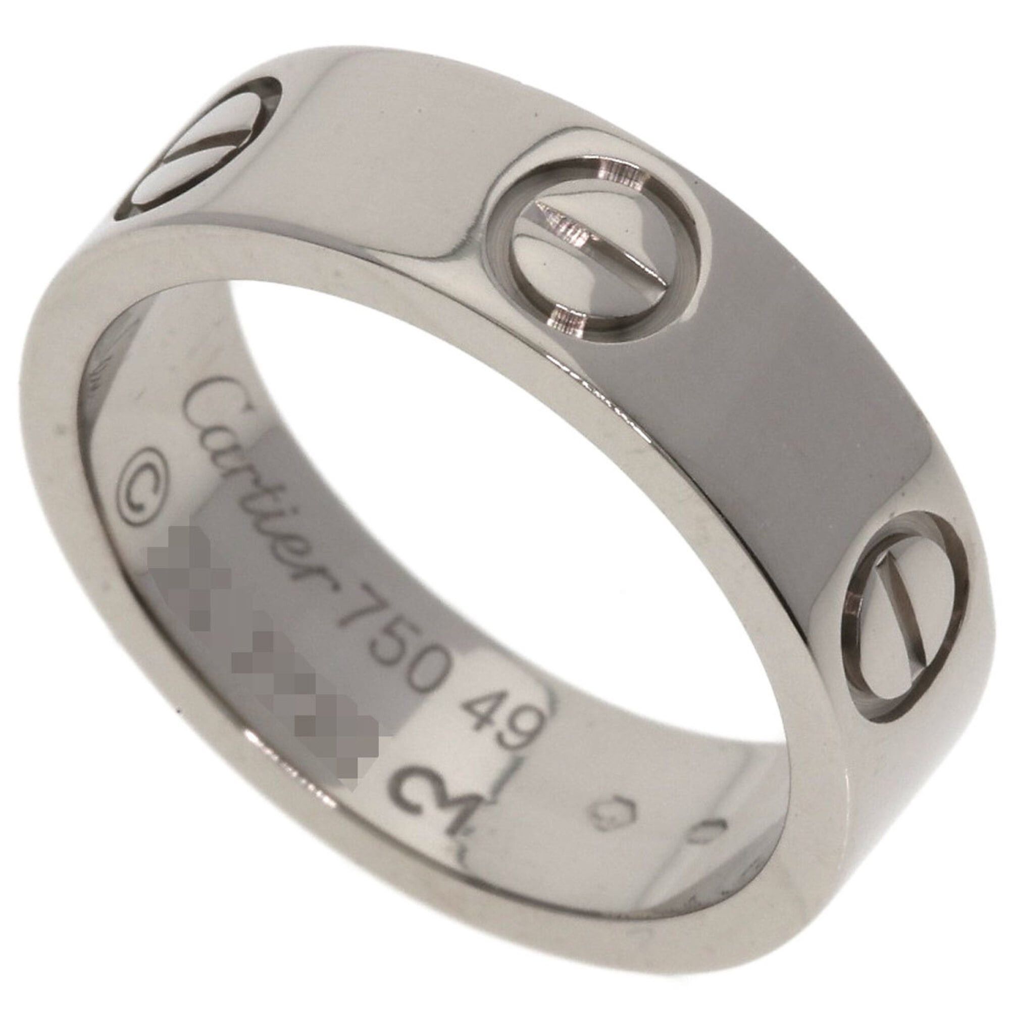 Cartier Cartier Love Ring #49, 18K White Gold, Women's Ring, CARTIER Size ONE SIZE - 1 Thumbnail