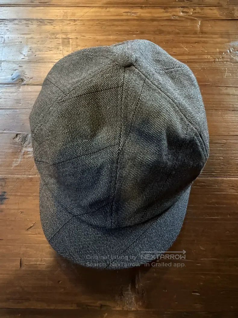 Nigel Cabourn Nigel Cabourn Eight-point Newsboy Hat, Gray Herringbone Fa Size ONE SIZE - 1 Thumbnail