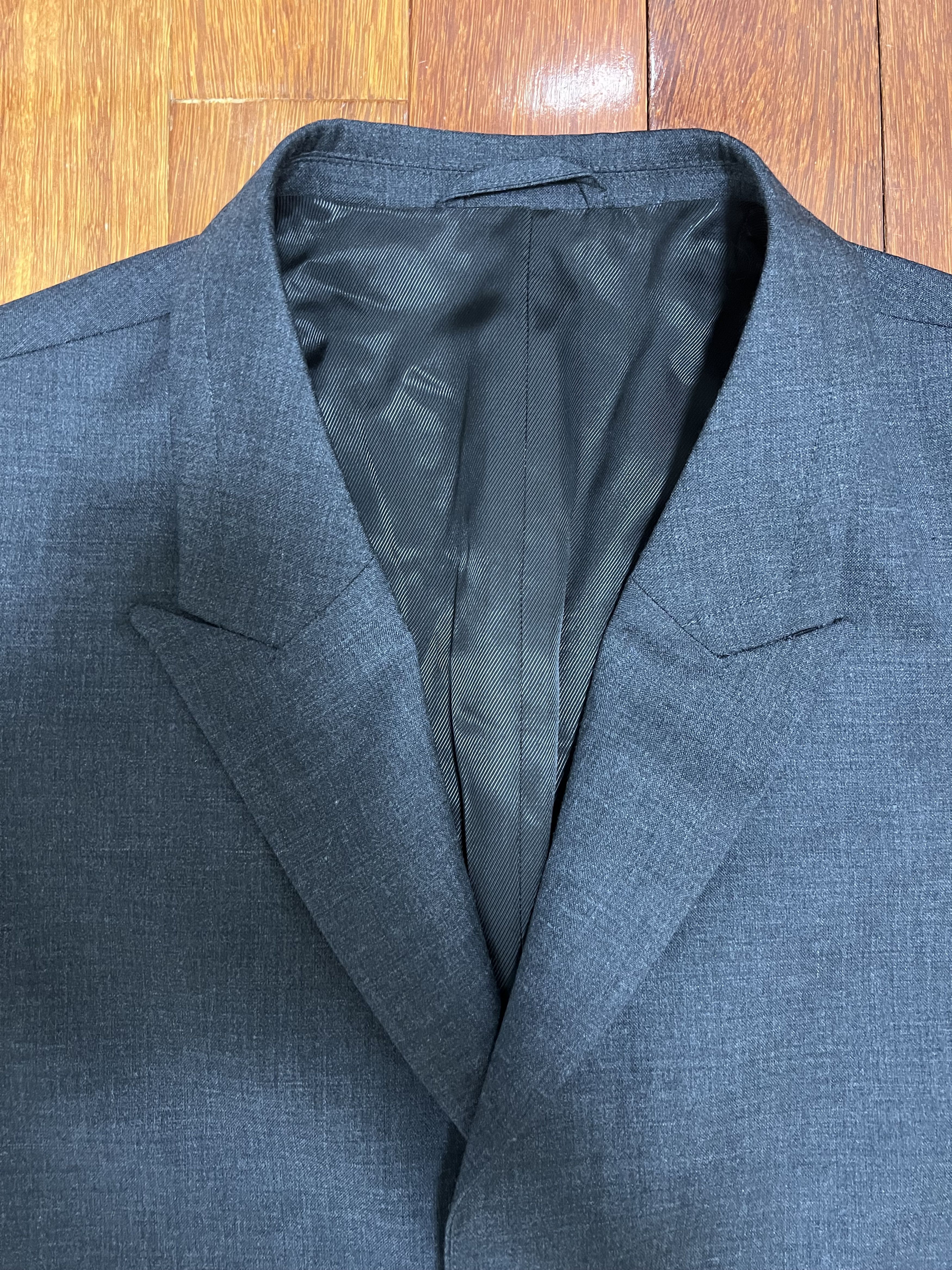 Tres Bien 💚 Très Bien Everywear Peak Lapel Coat Wool Dark Grey NEW Size US S / EU 44-46 / 1 - 9 Thumbnail