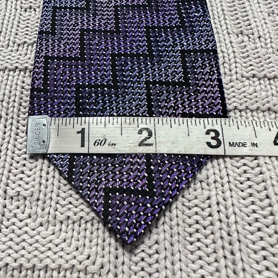 Missoni Missoni purple chevron geometric silk tie Size ONE SIZE - 5 Thumbnail
