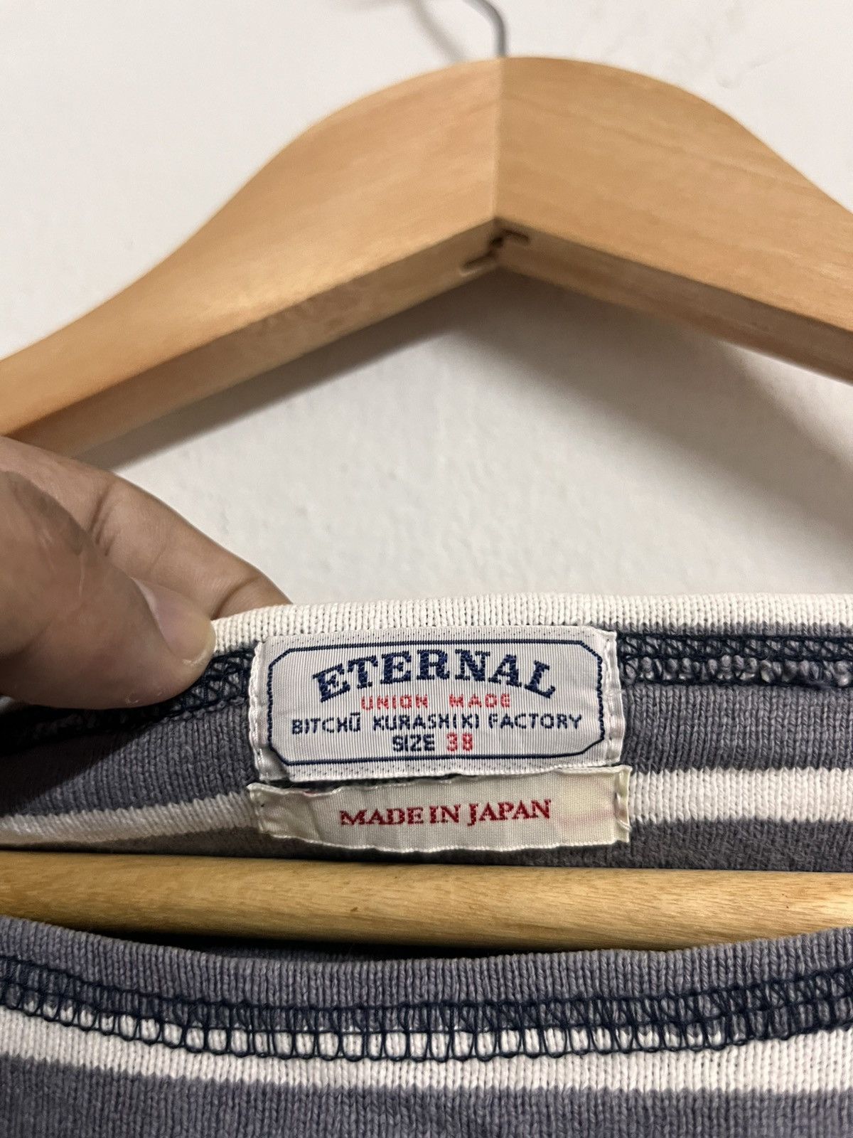 Eternal bitchu kurashiki factory ETERNAL stripe tee Size US M / EU 48-50 / 2 - 5 Thumbnail