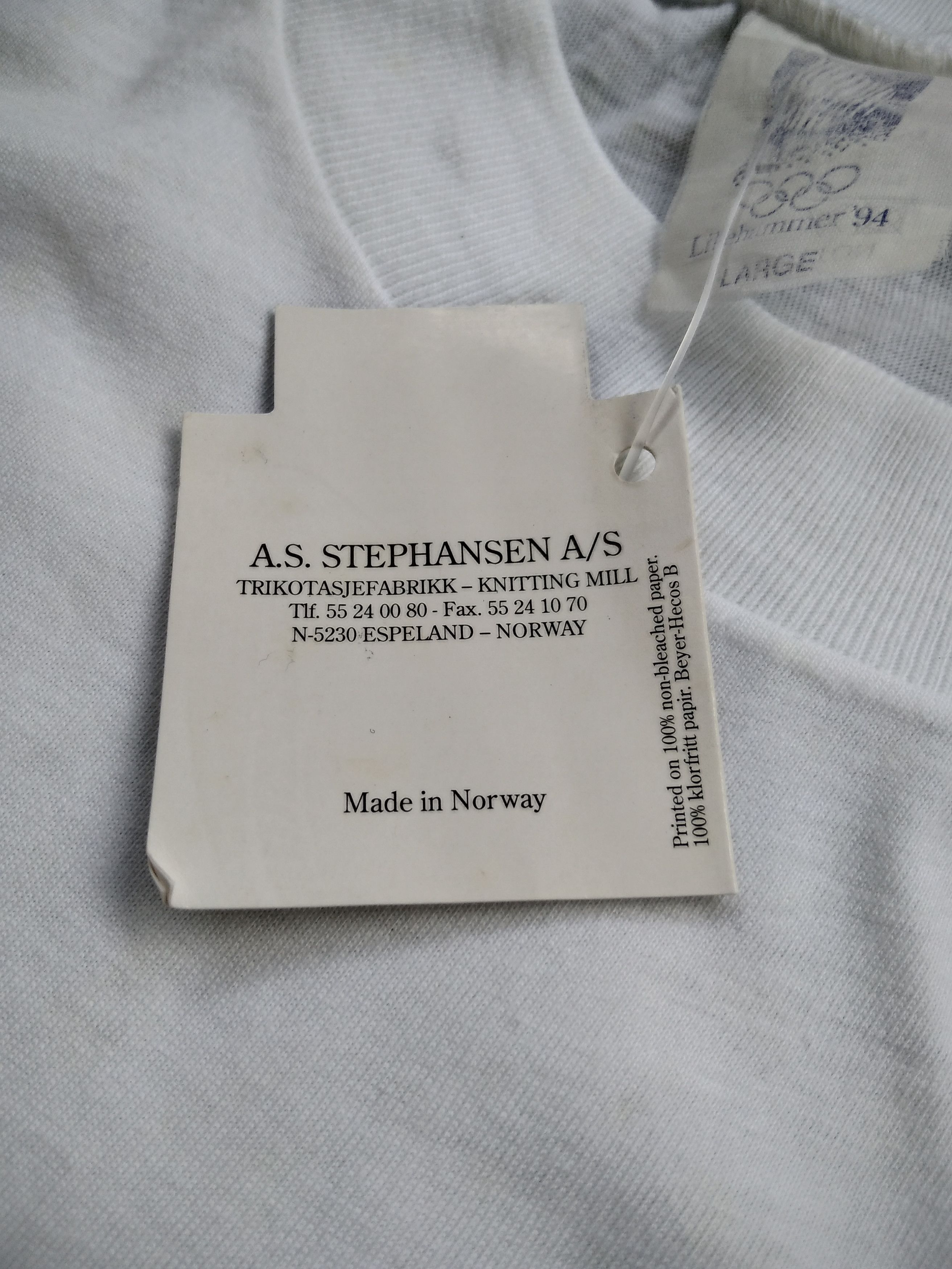 USA Olympics × Vintage VTG Lillehammer '94 Norge De XVII Olympiske Vinterleker Size US L / EU 52-54 / 3 - 6 Thumbnail