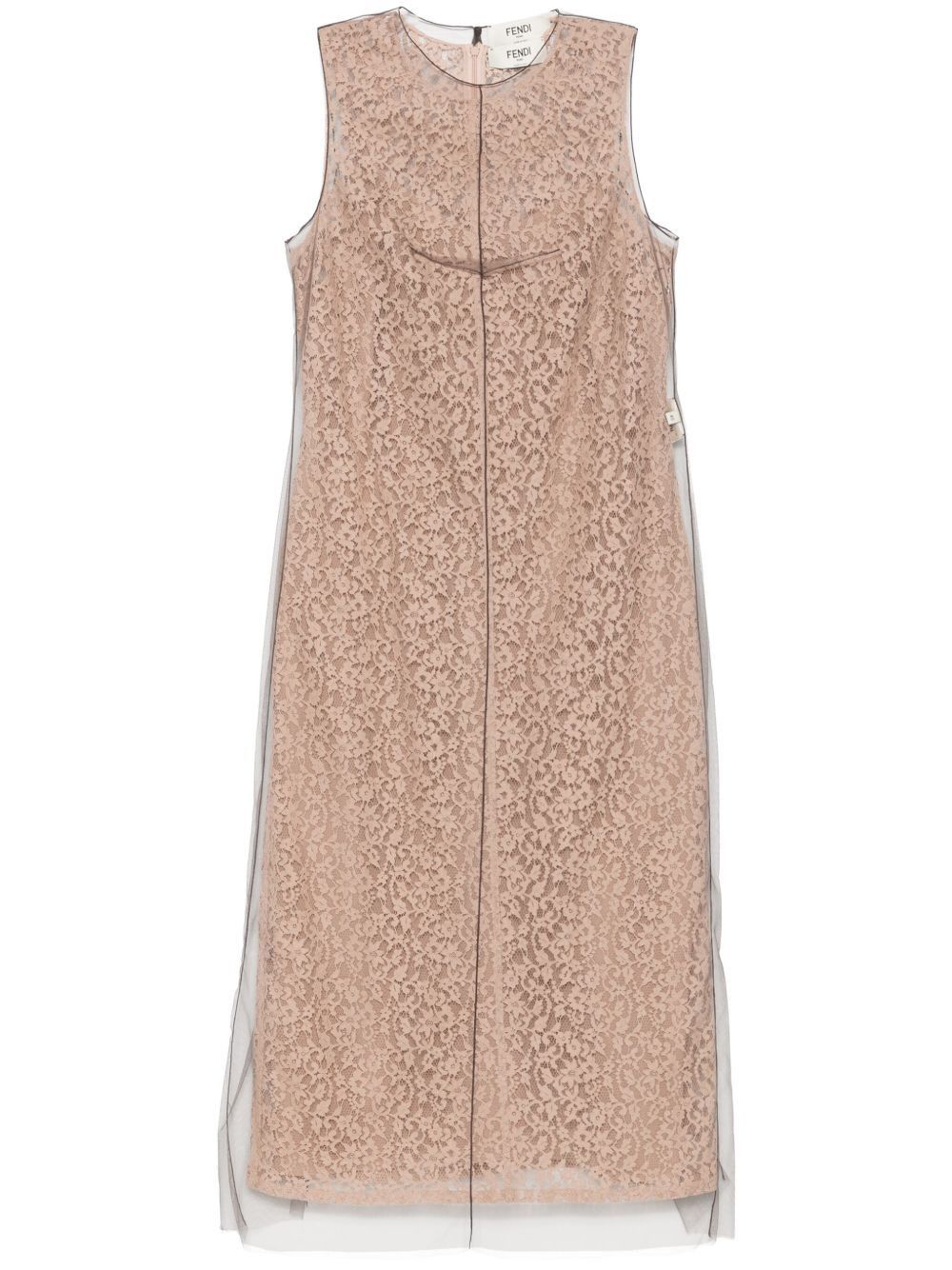 Fendi LACE MIDI DRESS Size M / US 6-8 / IT 42-44 - 1 Thumbnail