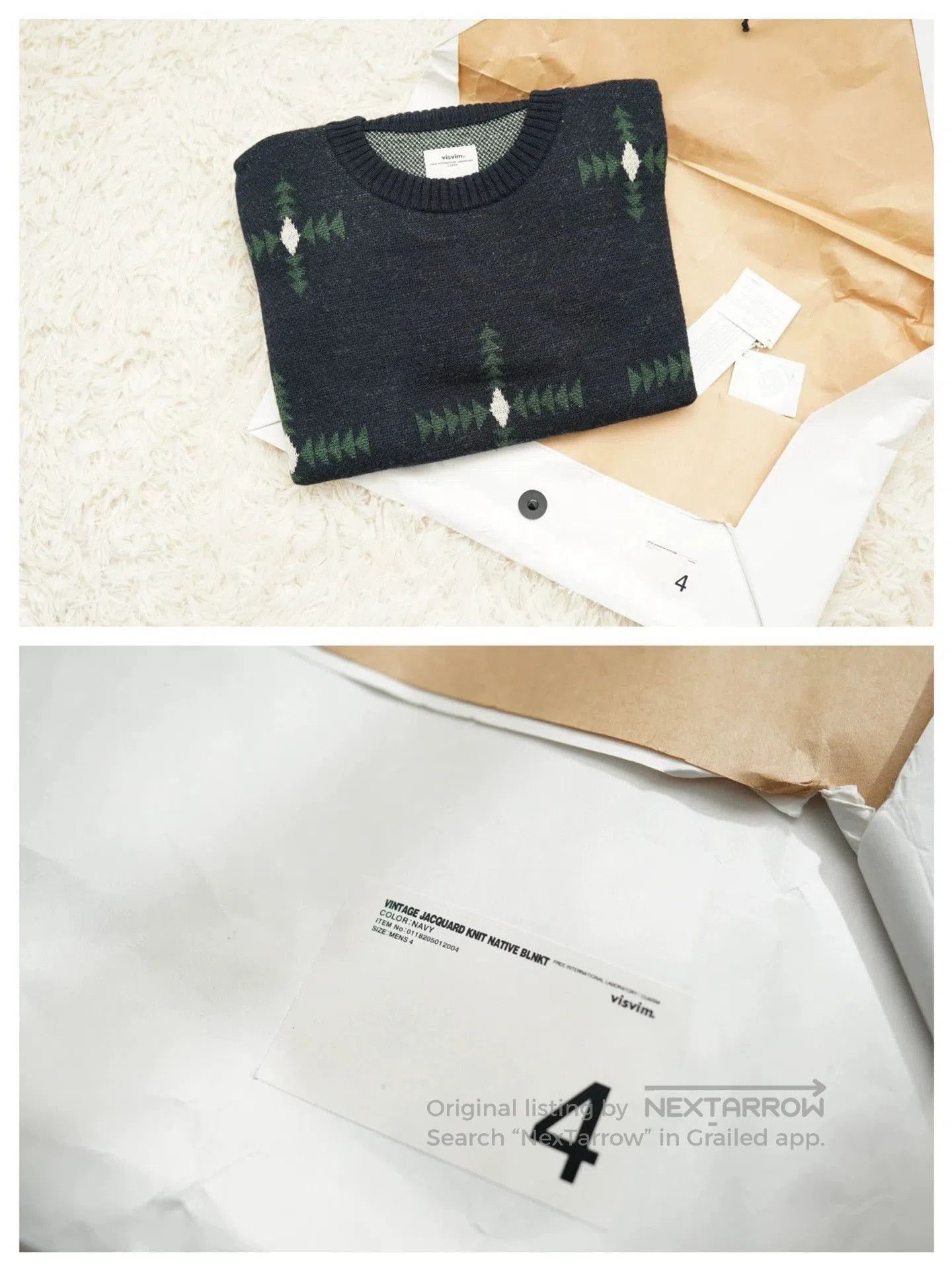 Visvim Multi Patterned Knit Sweater. Size US XL / EU 56 / 4 - 7 Thumbnail