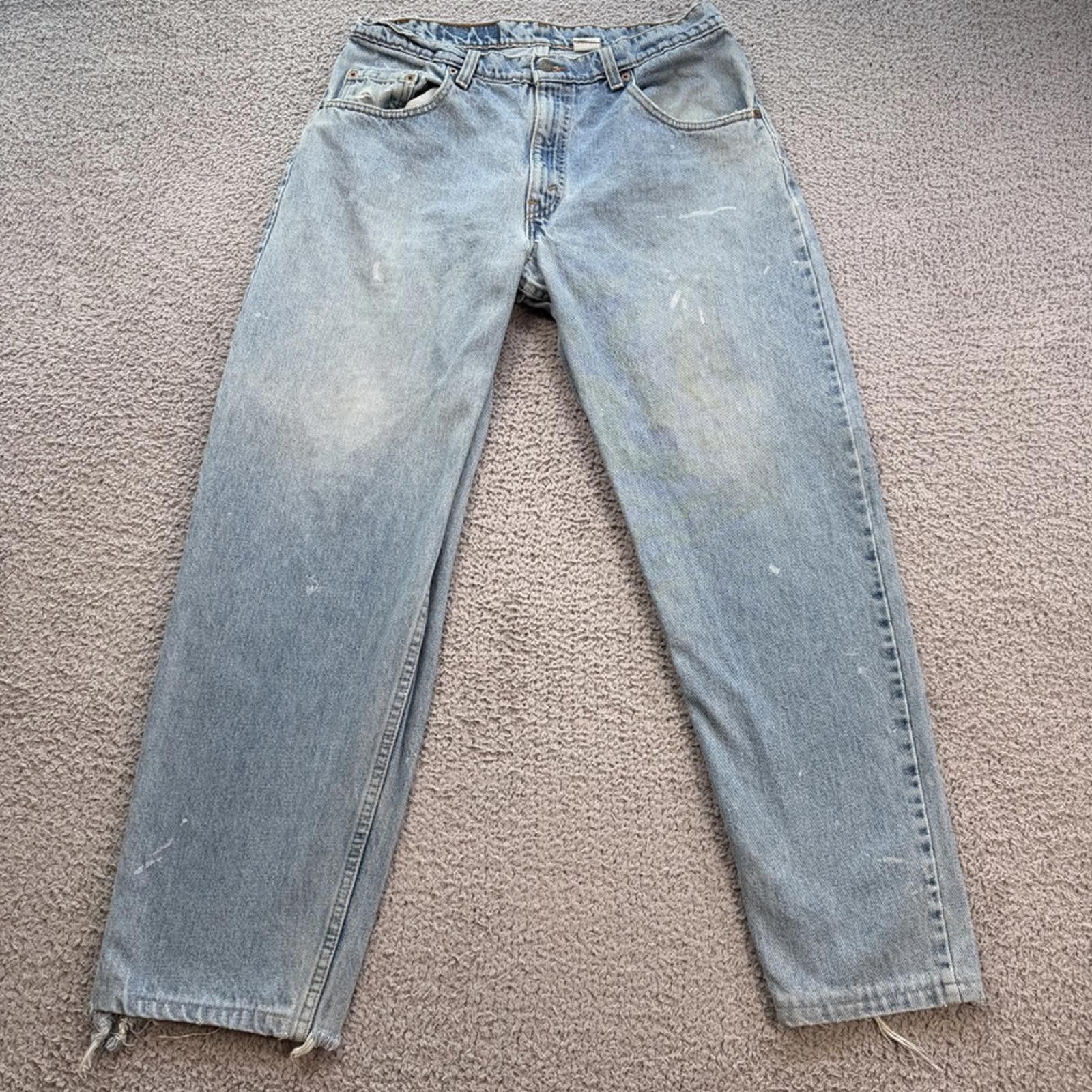 Levi's Vintage 90s Levis 560 Jeans 34x32 Loose Fit Tapered Light W Size US 34 / EU 50 - 1 Thumbnail