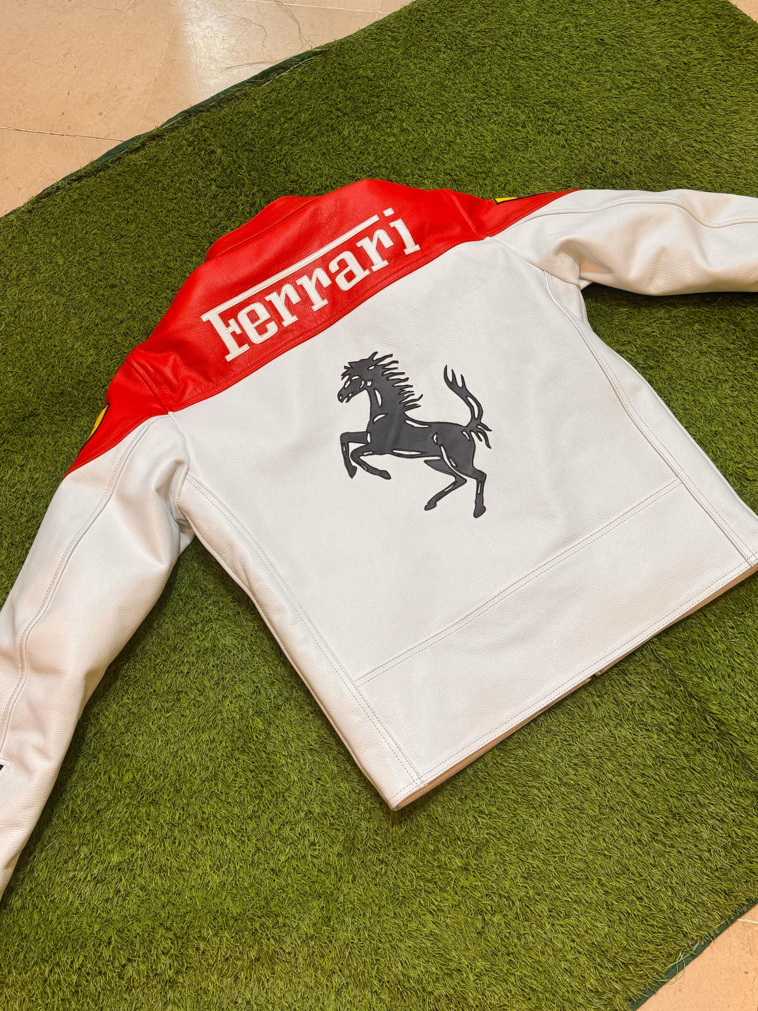 Ferrari × Vintage Vintage Ferrari Leather Jacket Size US L / EU 52-54 / 3 - 9 Thumbnail