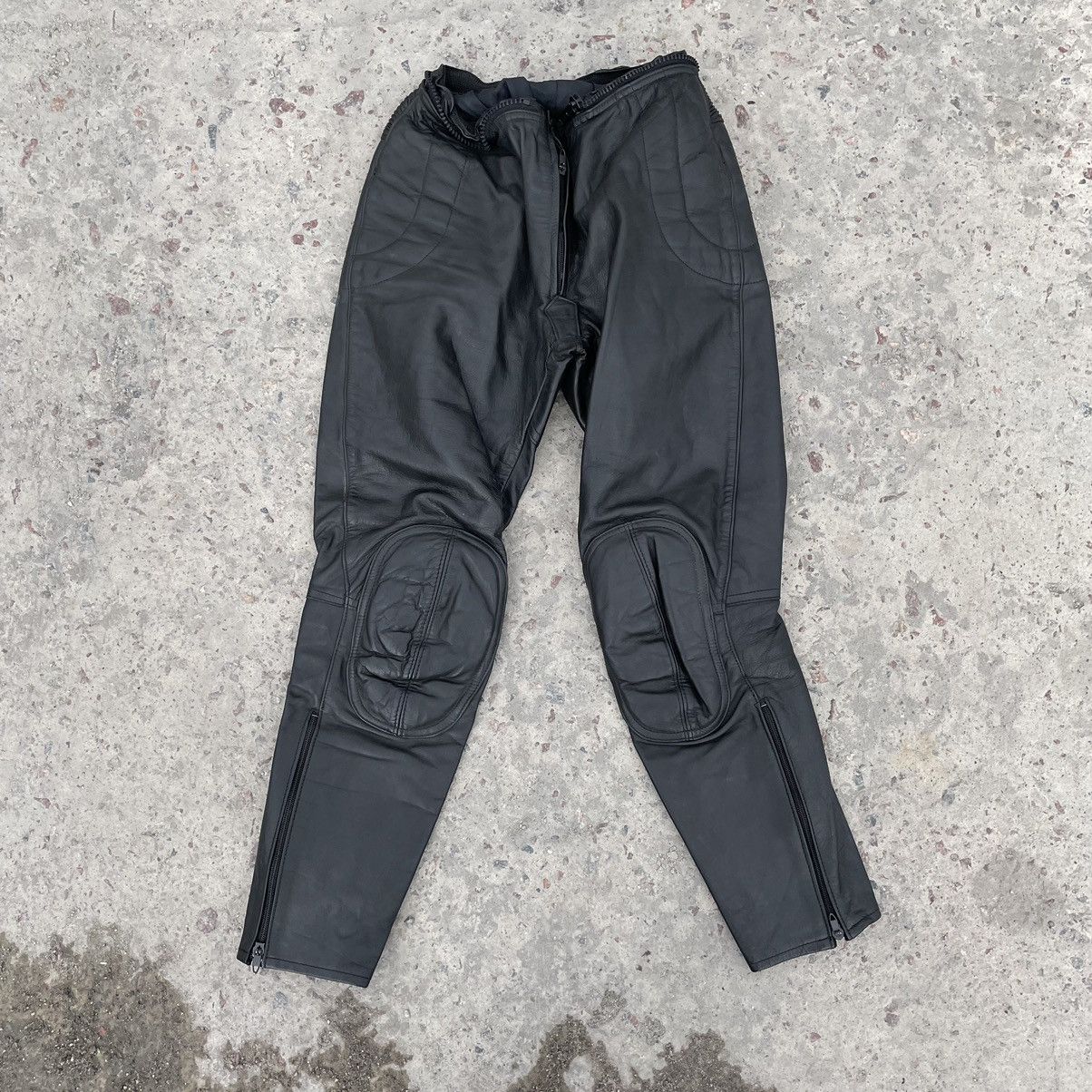 Vintage Moto Leather Pants 48 Size 90s USA Japanese Style