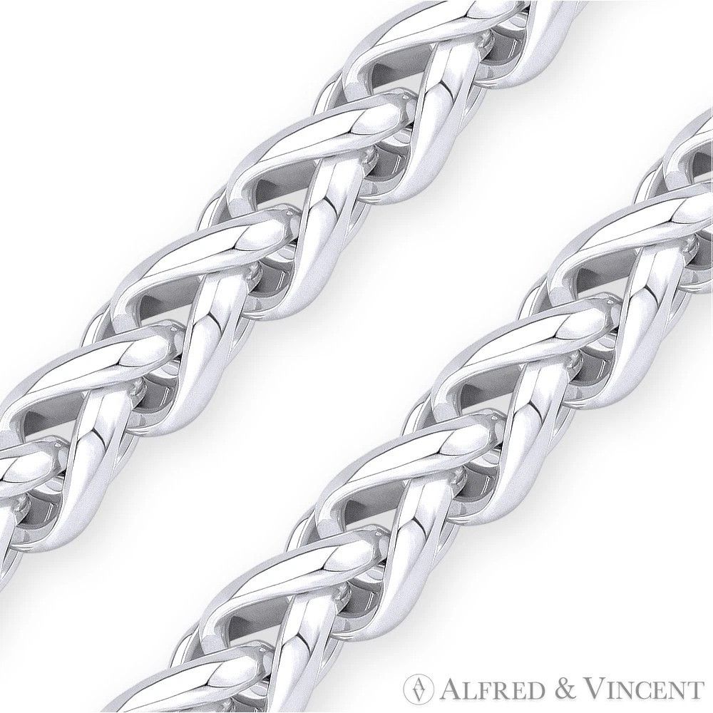 Other 6mm Classic Wheat Link Italian Spiga Chain Necklace Size ONE SIZE - 2 Thumbnail