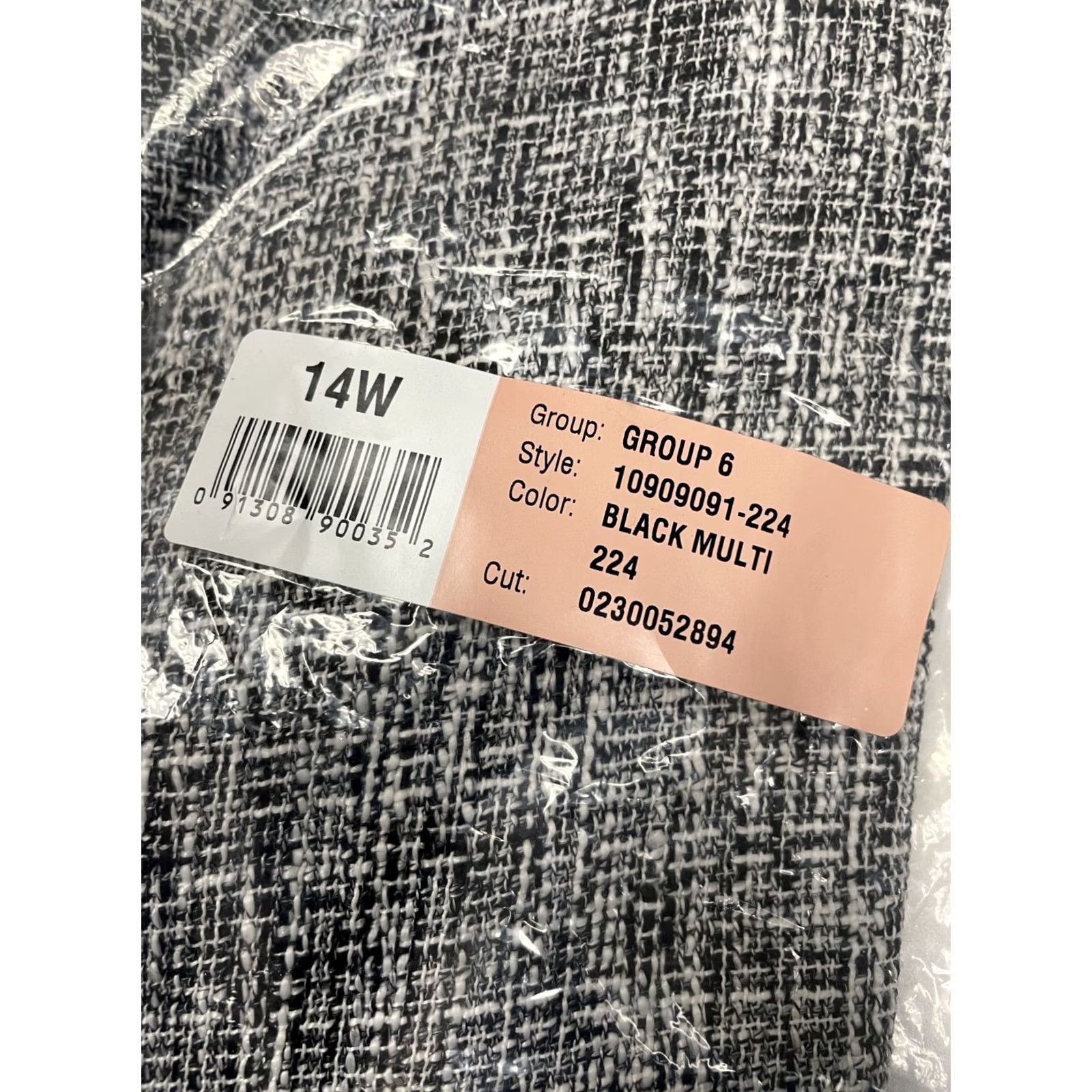 Kasper KASPER Jacket Women 14W Plus Polyester Multicolor Framed Patch Pocket Size 14W Jacket Pocket Women Size XL / US 12-14 / IT 48-50 - 5 Thumbnail