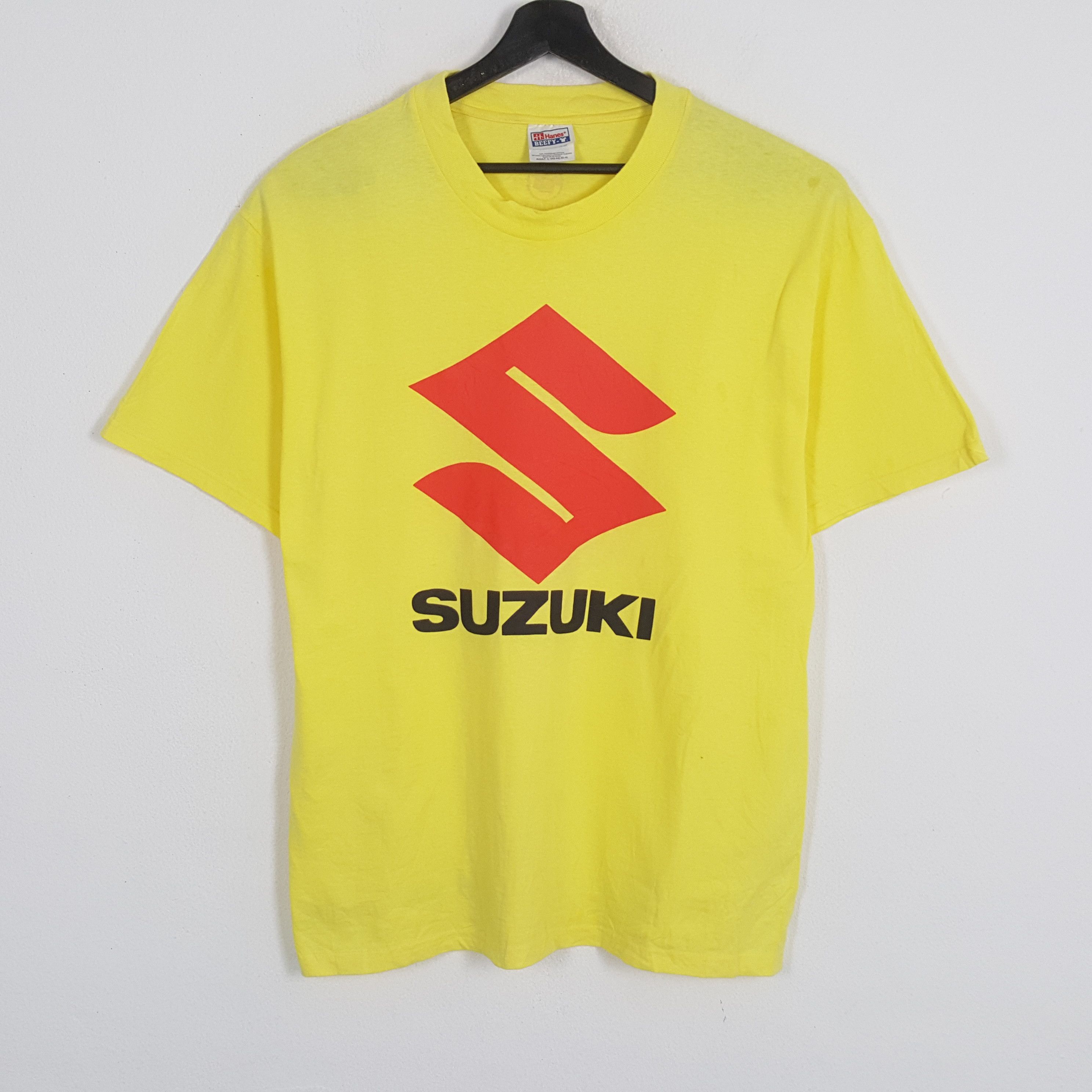 Japanese Brand × Vintage SUZUKI Big Logo Design Japanese Motorcycle Brand Tshirt Size US L / EU 52-54 / 3 - 1 Thumbnail