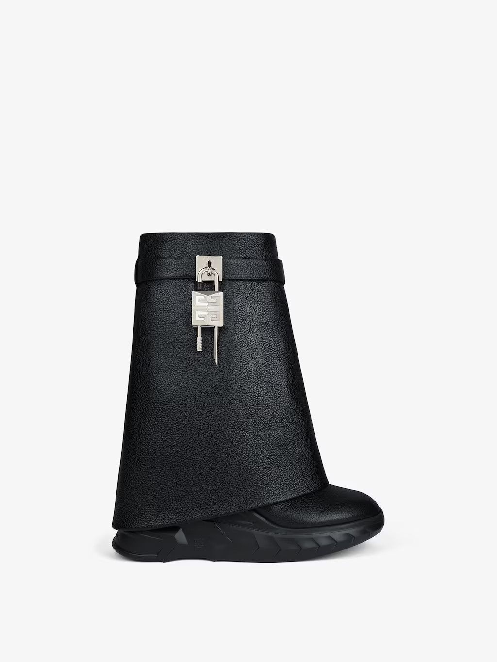 Givenchy o1w1db10325 Shark Lock Ankle Boots in Black Size US 5 / IT 35 - 1 Thumbnail