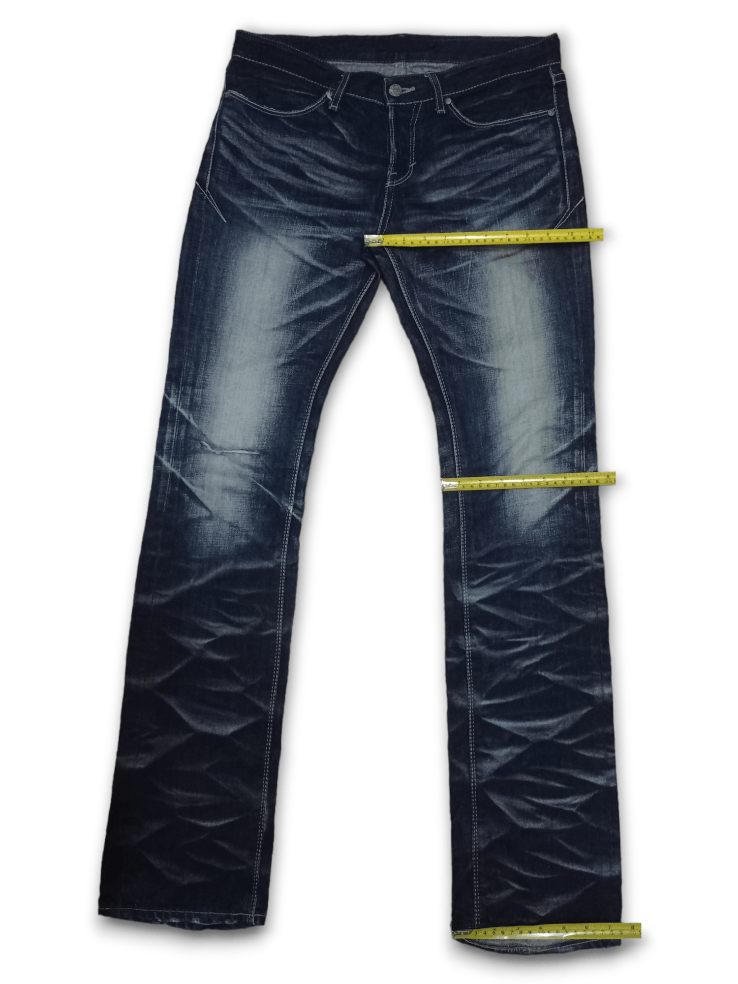 GOSTAR DE FUGA × Japanese Brand Vintage Japanese Gostar De Fuga Indigo Distressed Jeans Size US 33 - 11 Thumbnail