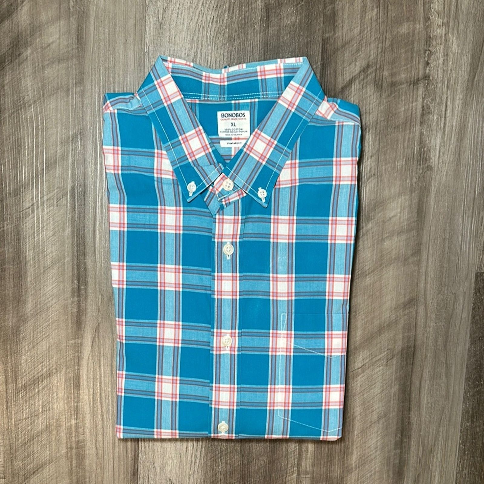 Bonobos Bonobos Summer Weight Poplin Standard Fit Long Sleeve - XL Size US XL / EU 56 / 4 - 1 Thumbnail