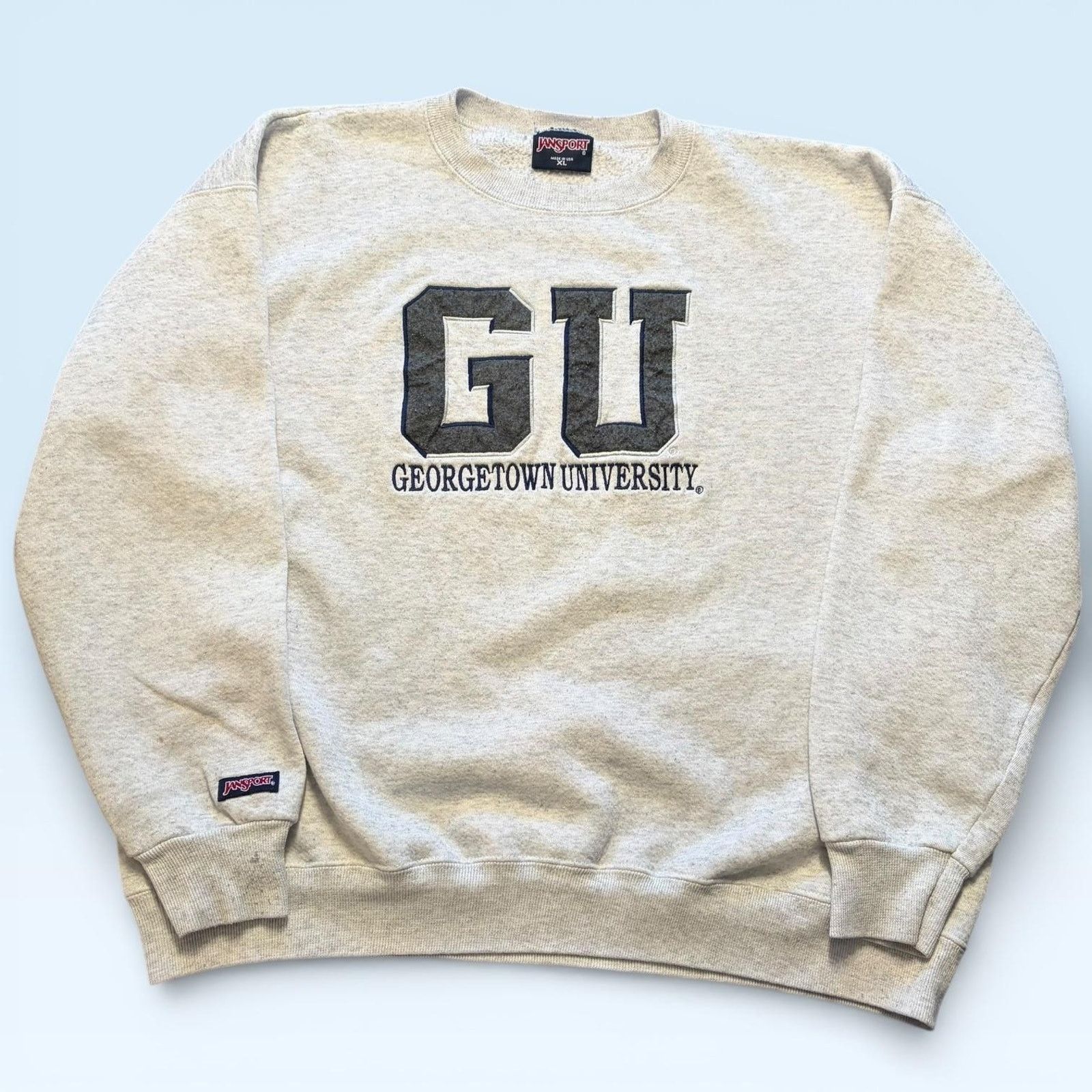 Jansport Vtg Georgetown Hoyas Sweatshirt Mens XL JanSport Made USA Size US XL / EU 56 / 4 - 1 Thumbnail