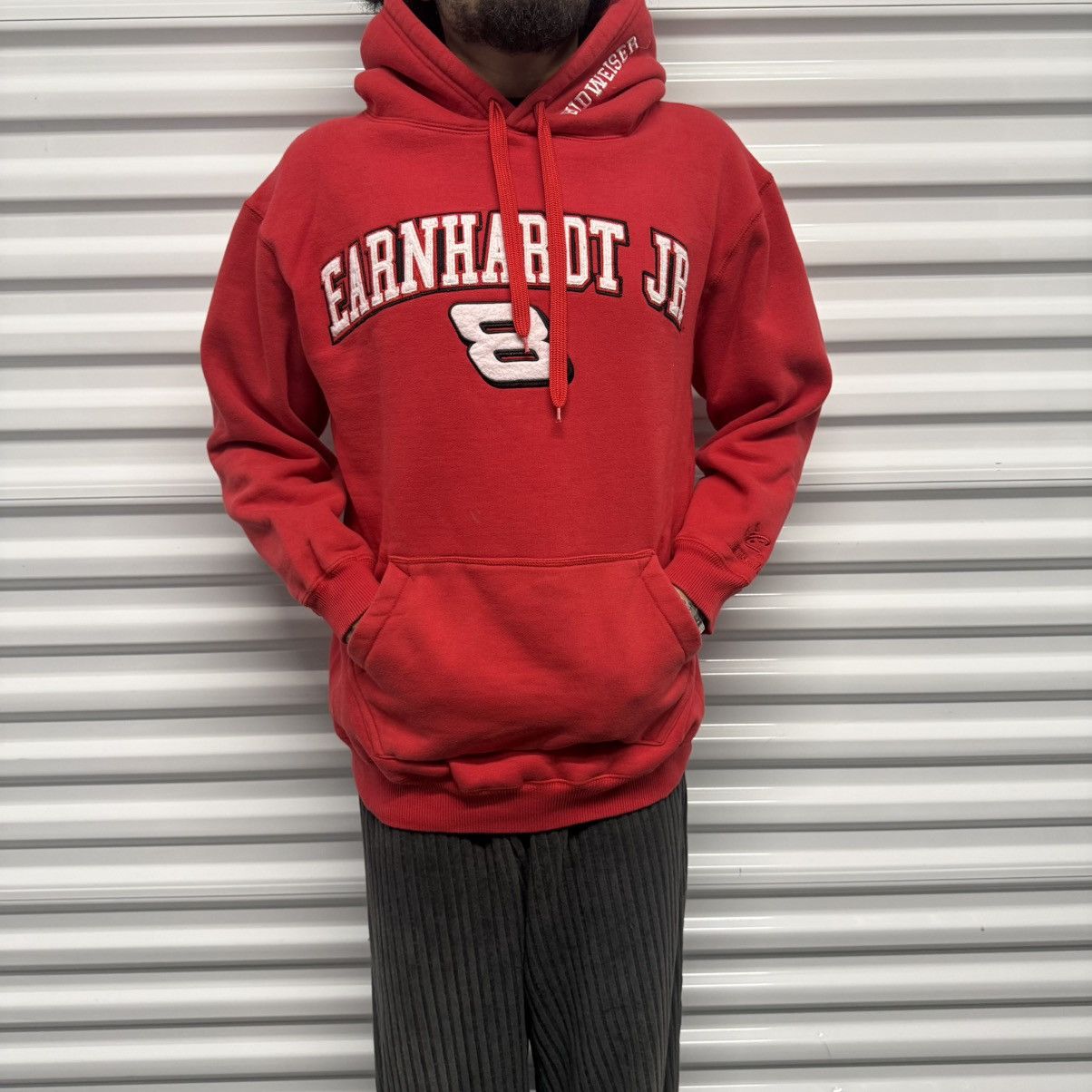 Other Y2K/2000s Grunge Red NASCAR Skater Essential Hoodie ! Size US M / EU 48-50 / 2 - 1 Thumbnail