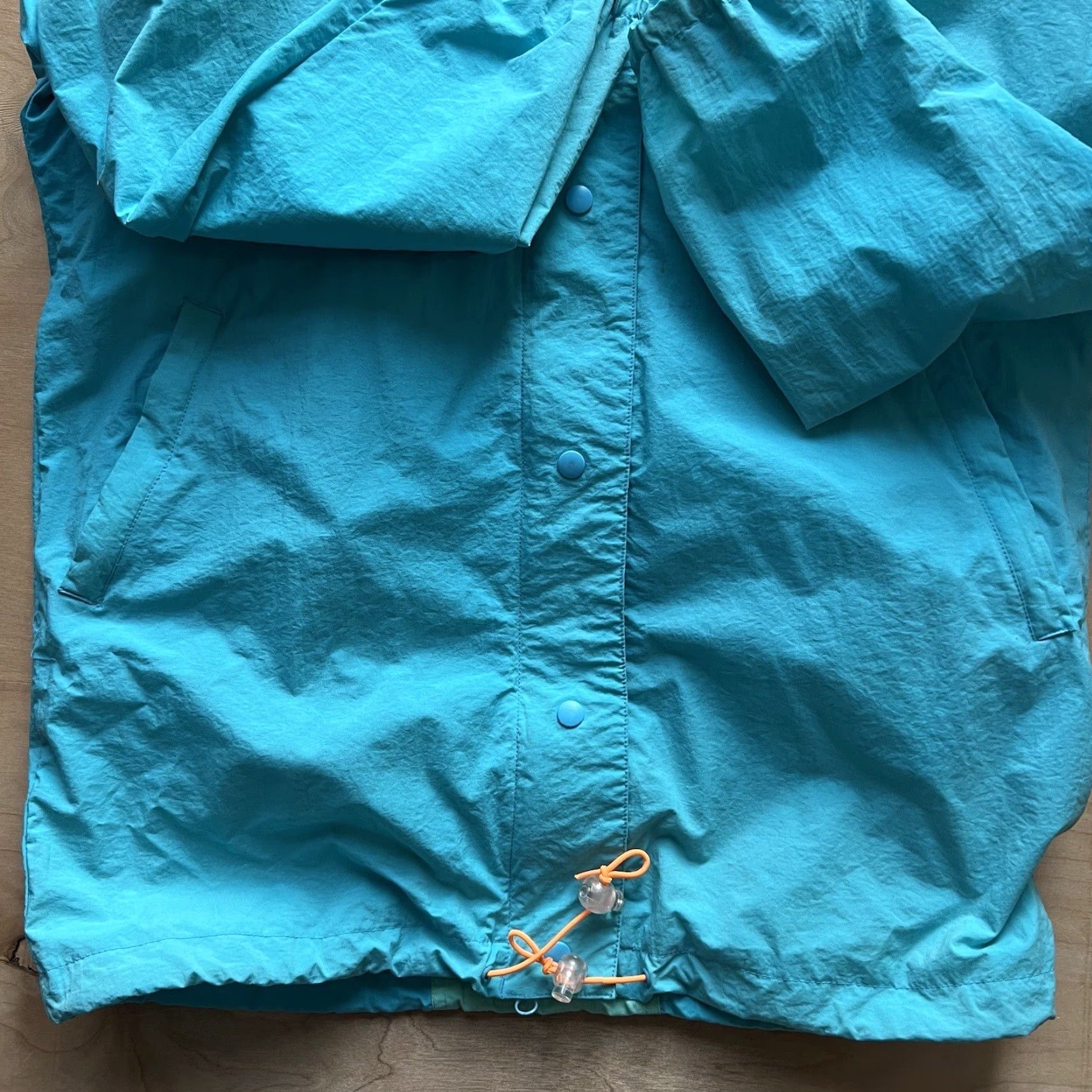 Nike VINTAGE Nike Jacket Medium Teal 90s Flight Windbreaker Sportswear Nike Air Classic Adults Mens Jacket Mid-Length Solid Blue Zip Stand-Up Collar Size US M / EU 48-50 / 2 - 5 Thumbnail