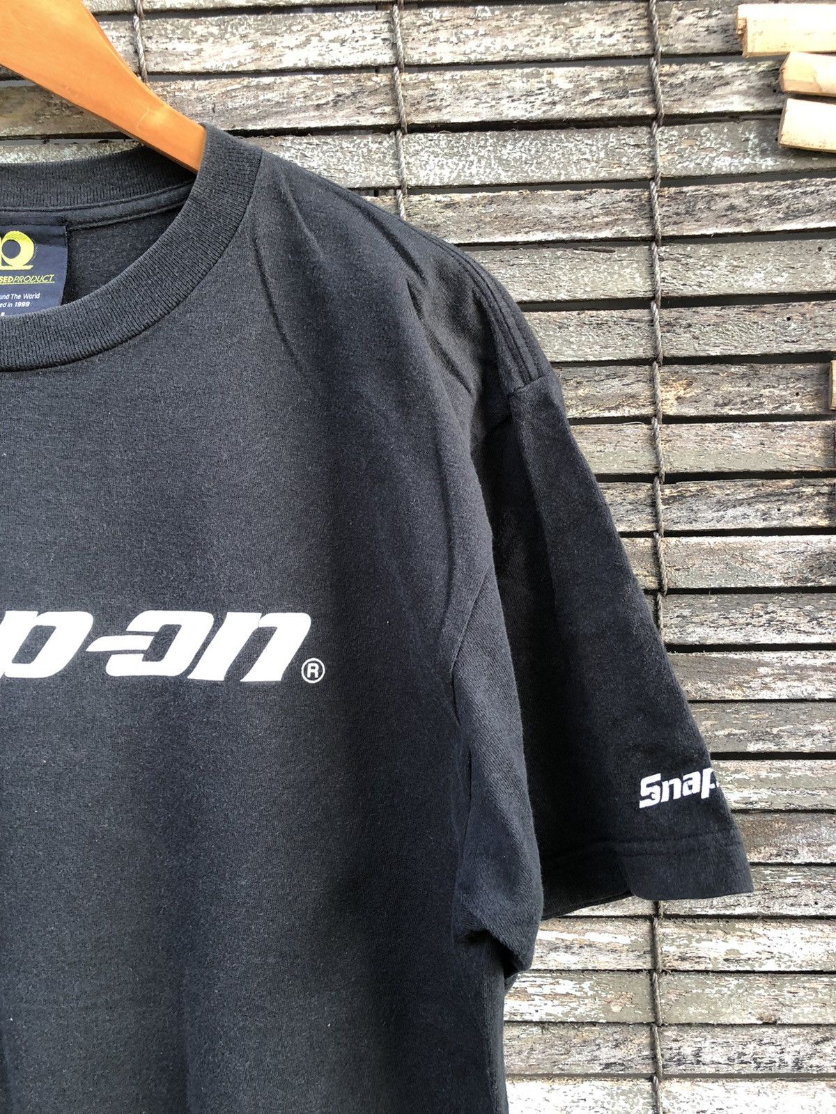 Vintage Vintage 90s Snap On SpellOut Tee X Racing Motorsport Size US L / EU 52-54 / 3 - 5 Thumbnail