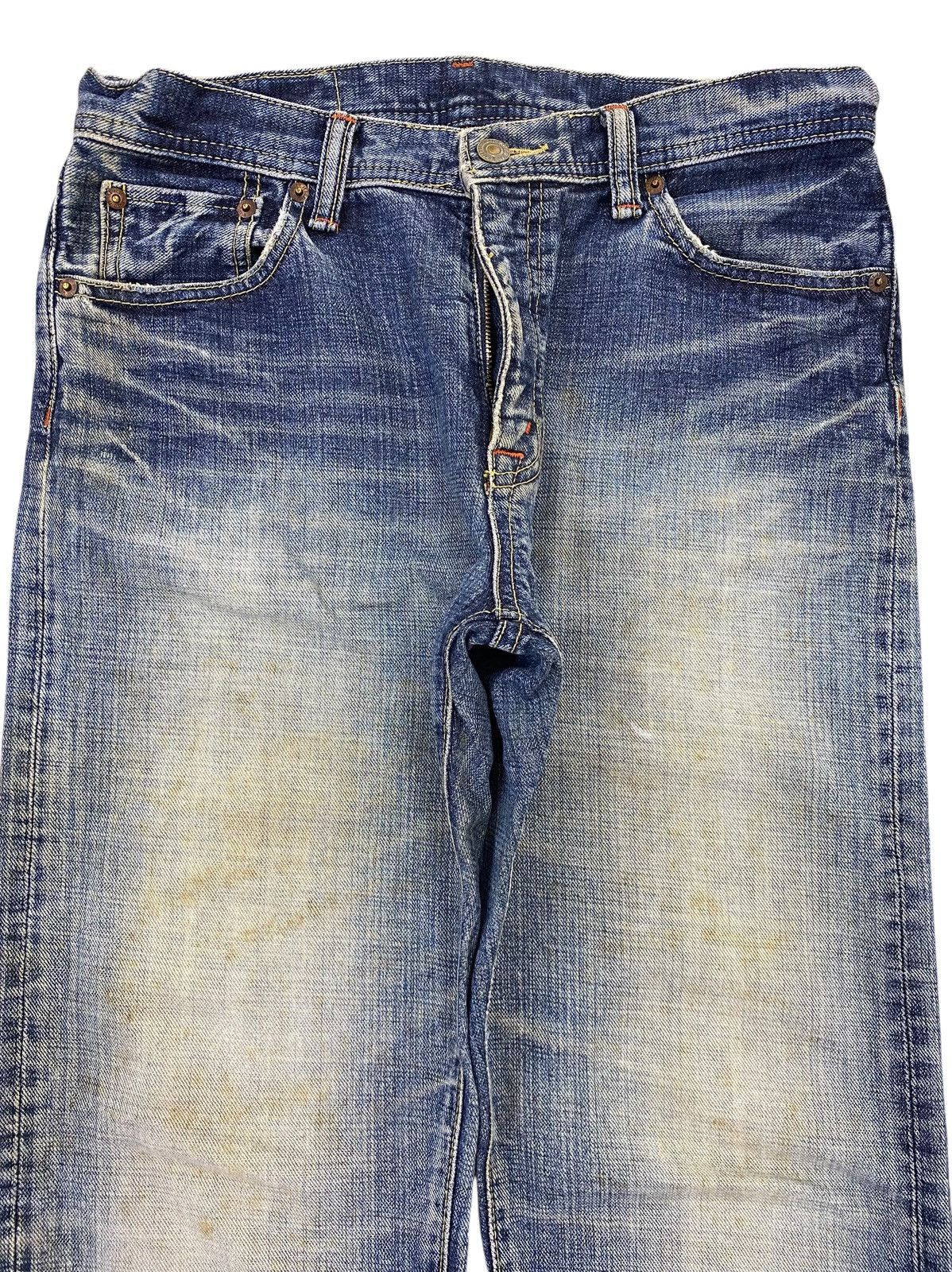 Japanese Brand Japanese Brand Light Faded Wash Style Straight Leg Jeans Size US 30 / EU 46 - 2 Thumbnail
