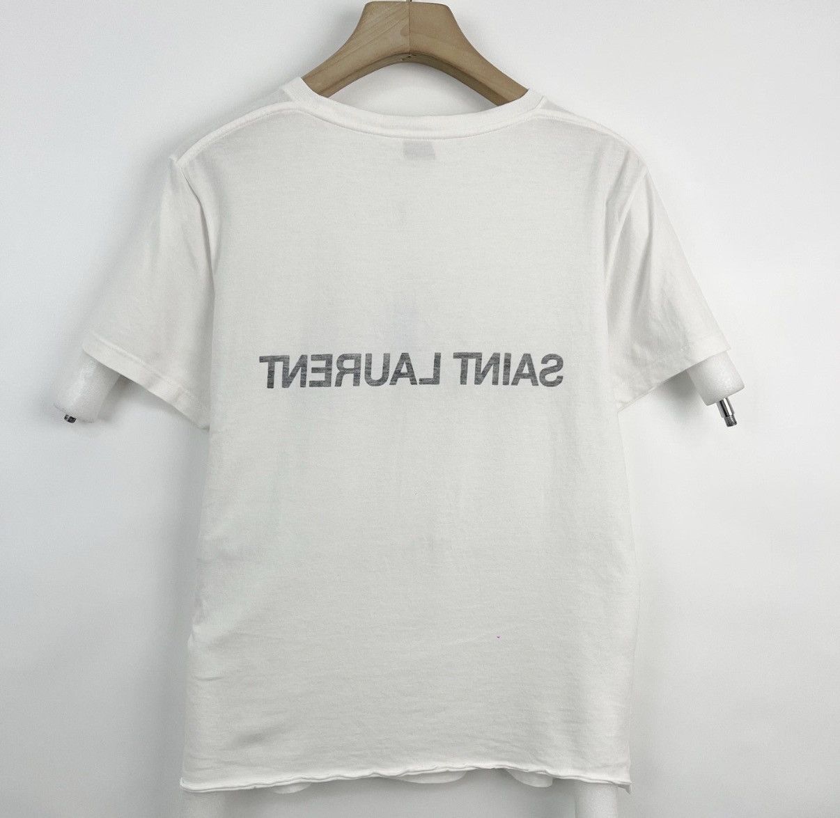 Saint Laurent Paris Saint Laurent / SLP Logo Print Short Sleeve T-Shirt K12 Size US S / EU 44-46 / 1 - 4 Thumbnail