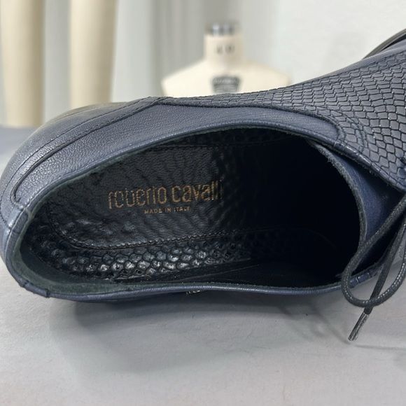 Roberto Cavalli Roberto Cavalli Plaintoe Leather Upper Mixed Media in Grunge Size US 14 / EU 47 - 4 Thumbnail