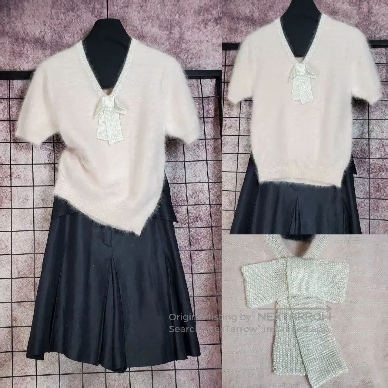 Dior dior macaron pink knit bow top. Size US S / EU 44-46 / 1 - 1 Thumbnail