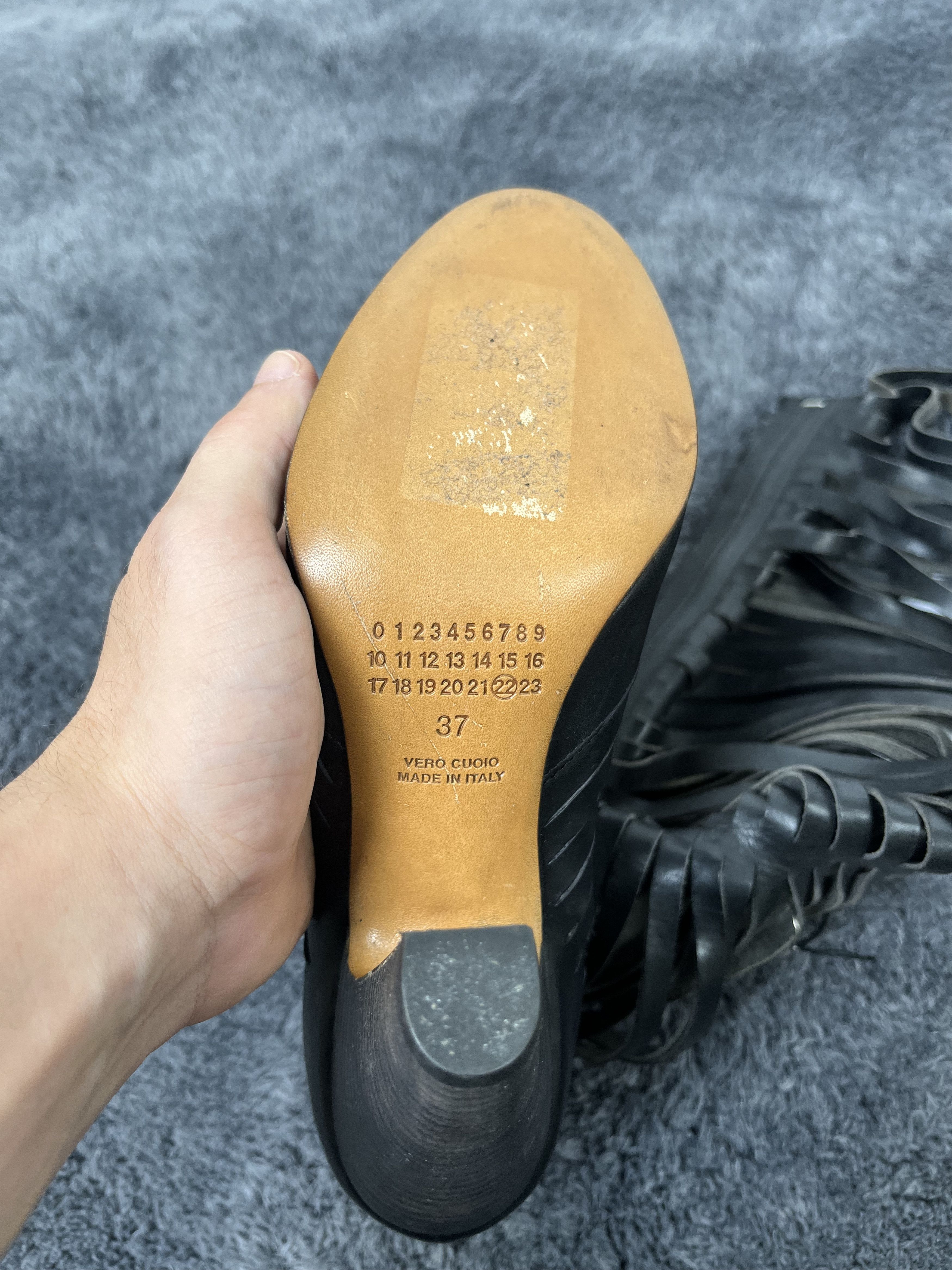 Maison Margiela by Martin S/S 2008 Black Leather Cut Out Boots Size US 7 / IT 37 - 4 Thumbnail
