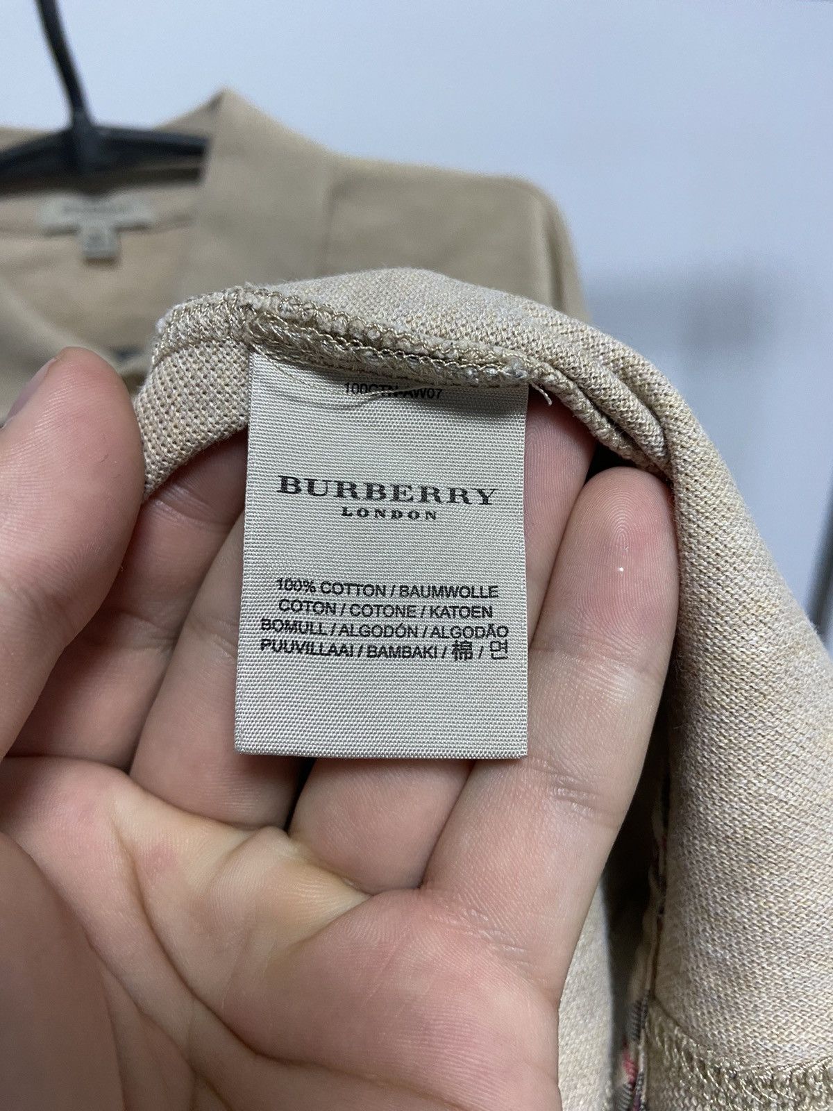 Burberry × Vintage Burberry polo Longsleeve small Logo Vintage 90s Size US M / EU 48-50 / 2 - 6 Thumbnail