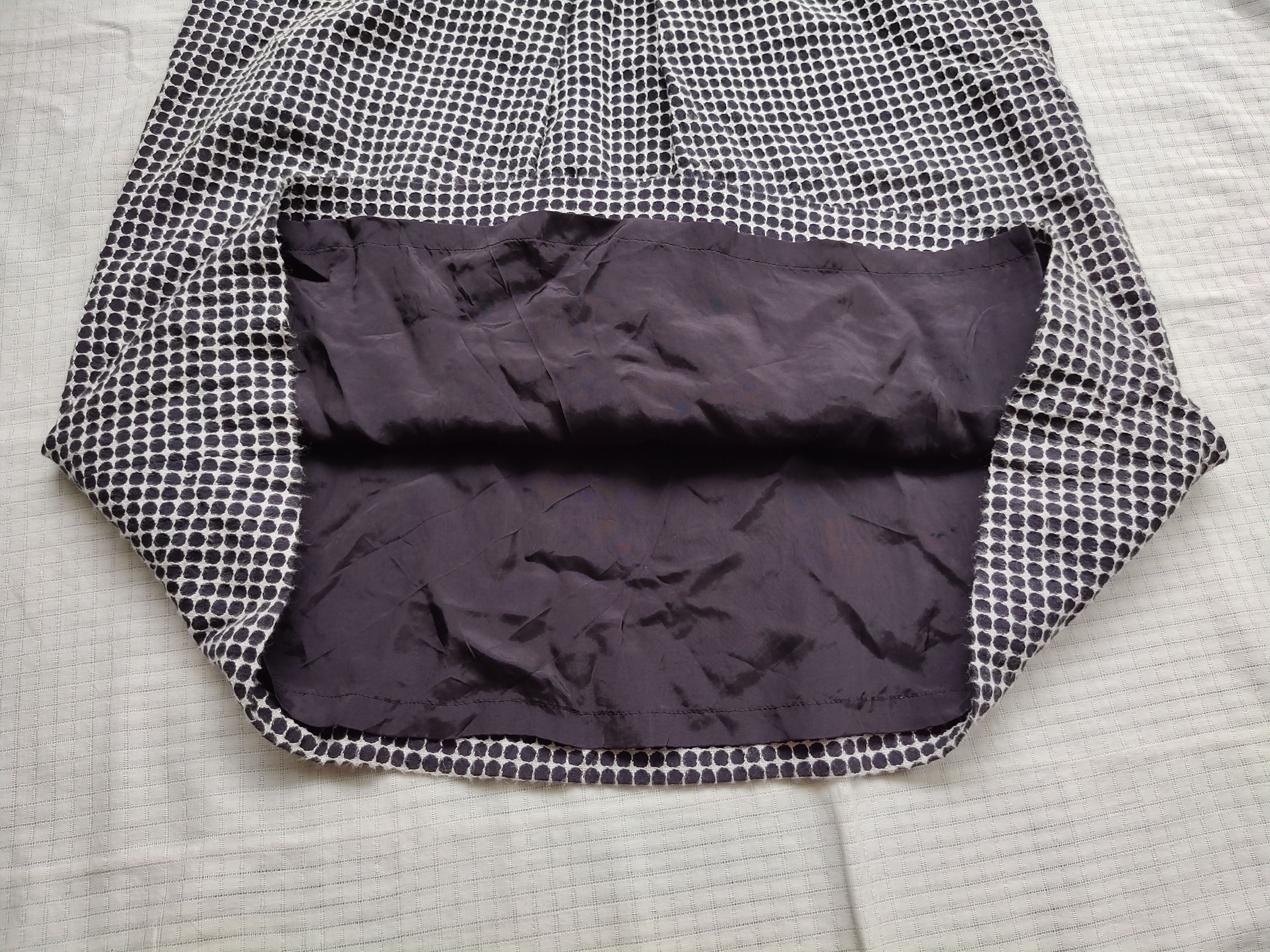 Courreges (SK74) Courreges Navy White Dot A-line Knee Length Skirt 38 Size 27" / US 4 / IT 40 - 9 Thumbnail