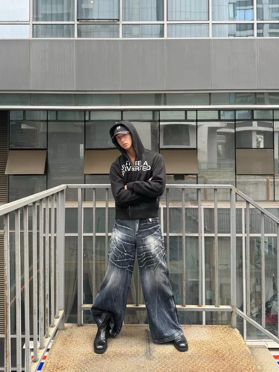 Japanese Brand STREETWEAR BAGGY JEANS Size US 34 / EU 50 - 3 Thumbnail