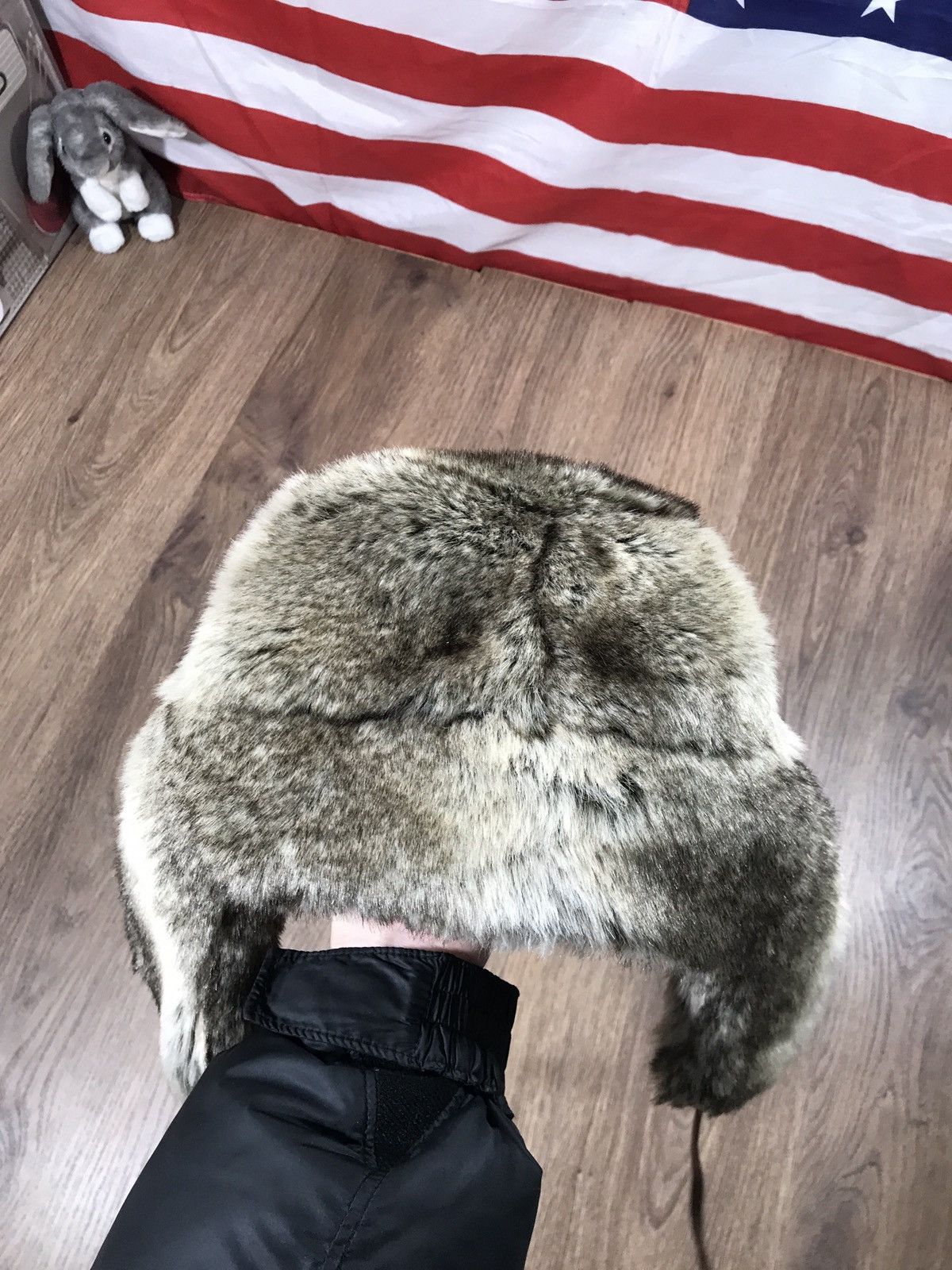 Japanese Brand × Vintage Vintage Fuzzy Mohair Rap Man’s Hat Y2K Drill Size ONE SIZE - 6 Thumbnail