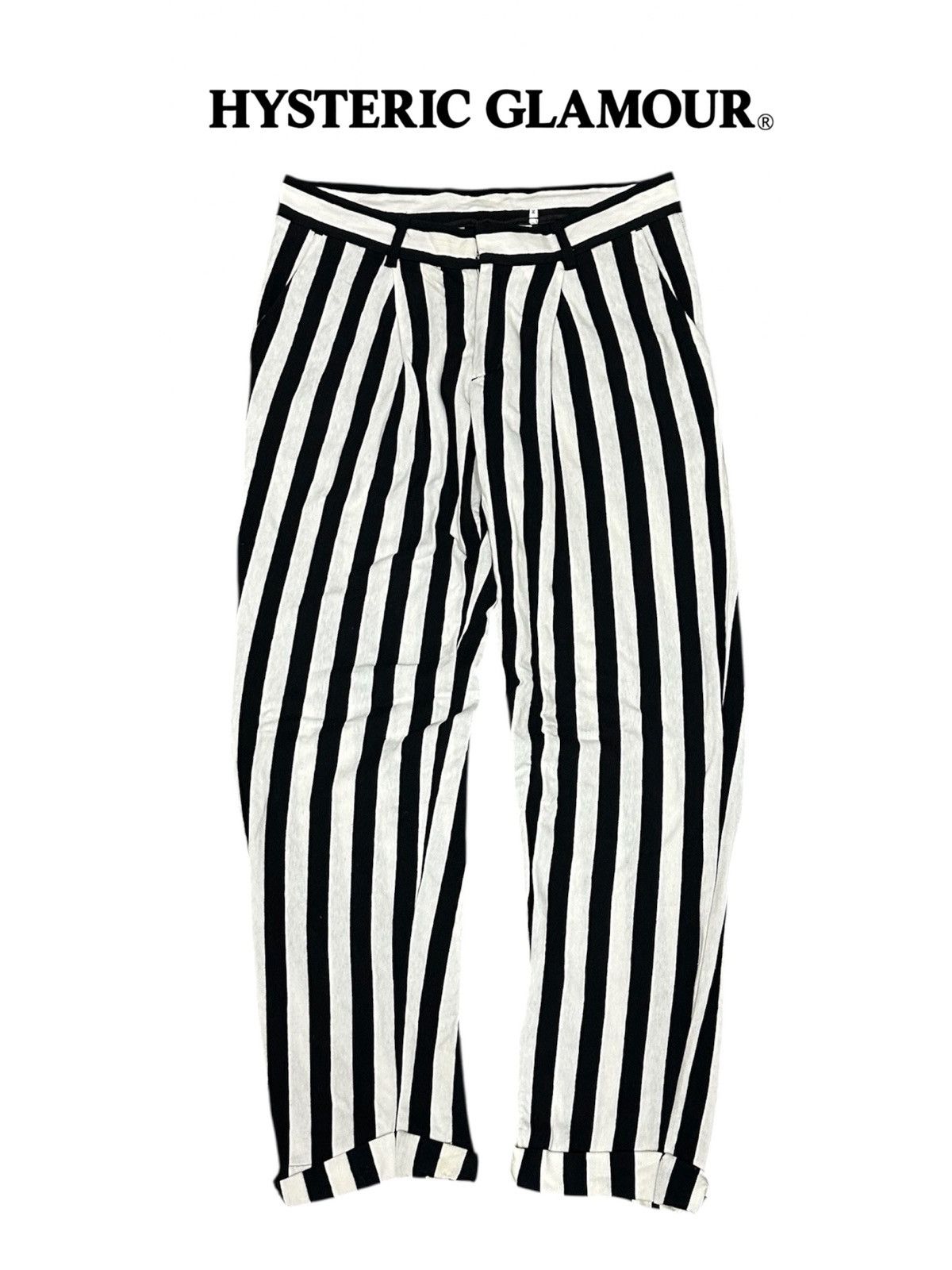 Hysteric Glamour Hysteric Glamour Stripe Prisoner Pants Size US 30 / EU 46 - 1 Thumbnail