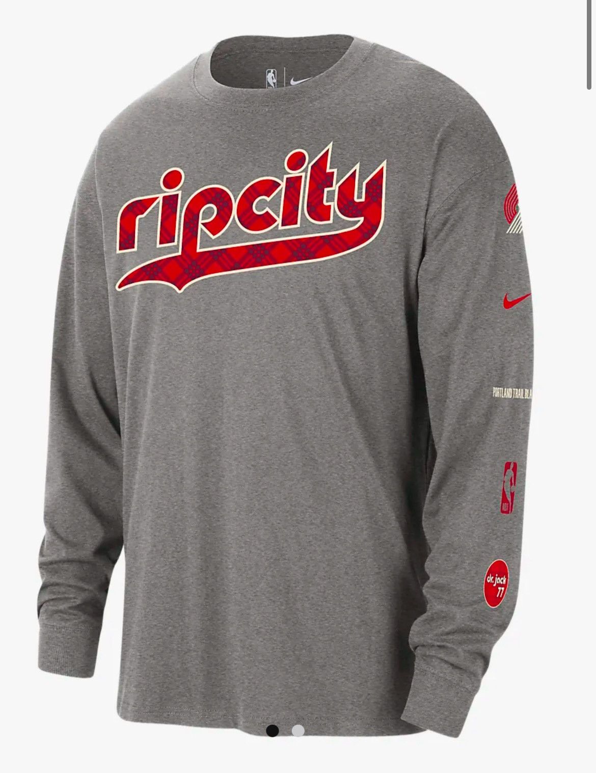 Nike Nike Portland Trail Blazers 24 City Edition NBA Long-Sleeve Size US XL / EU 56 / 4 - 1 Thumbnail