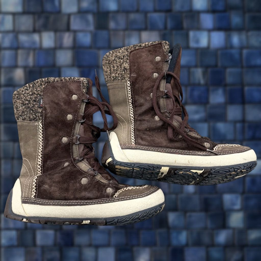 Merrell Merrell Womens Suede Puffin Lace High Boots J20188 Sz 9 Brown Leather Rubber Mid-Calf Round Toe Snow Boot Casual - 40 EU - 6.5 UK - Pre-owned Good Size US 7 / IT 37 - 1 Thumbnail