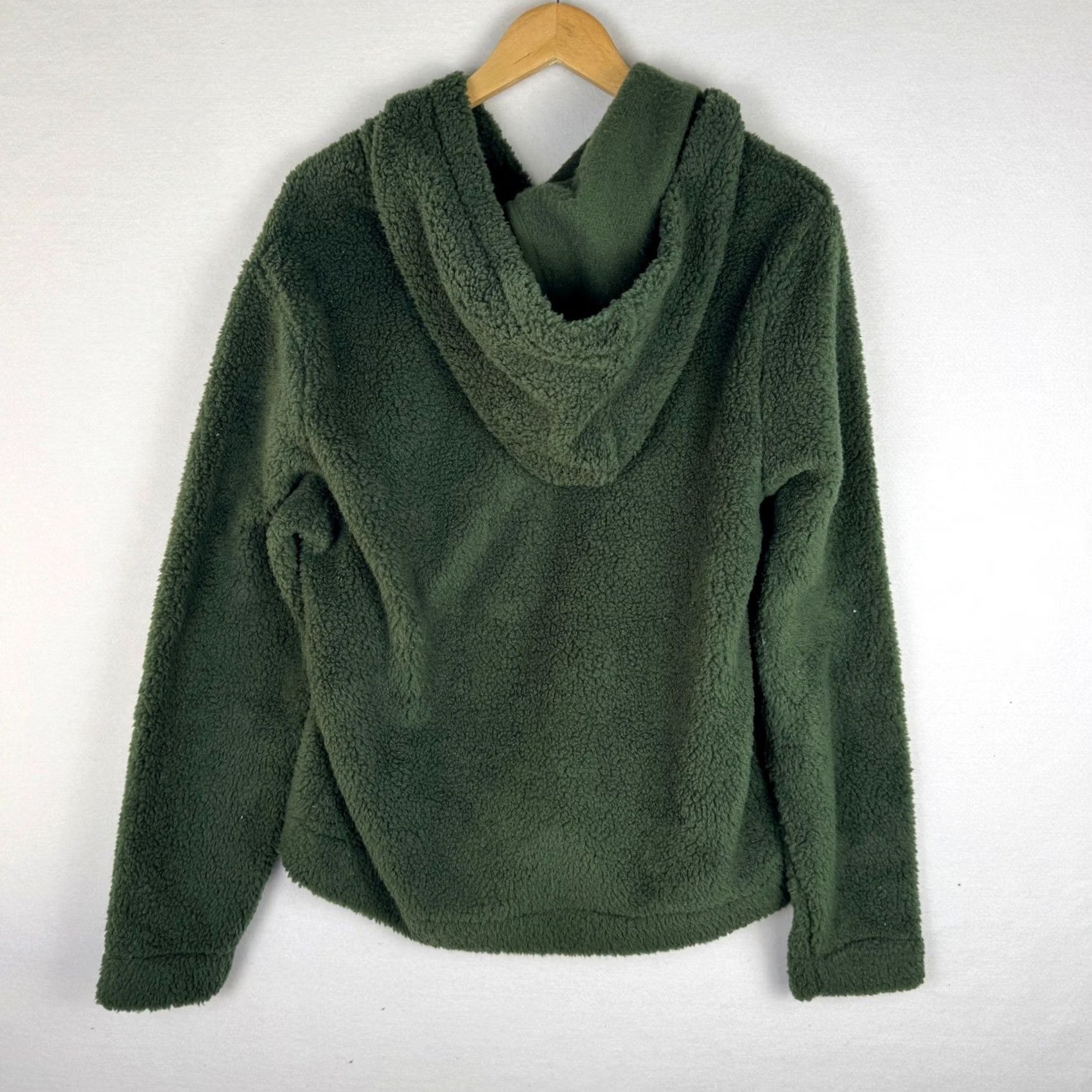 Vintage Sun + Stone Tate Sherpa Hoodie Adult M Black Forest Green Fleece Pullover Mens Size US M / EU 48-50 / 2 - 2 Thumbnail