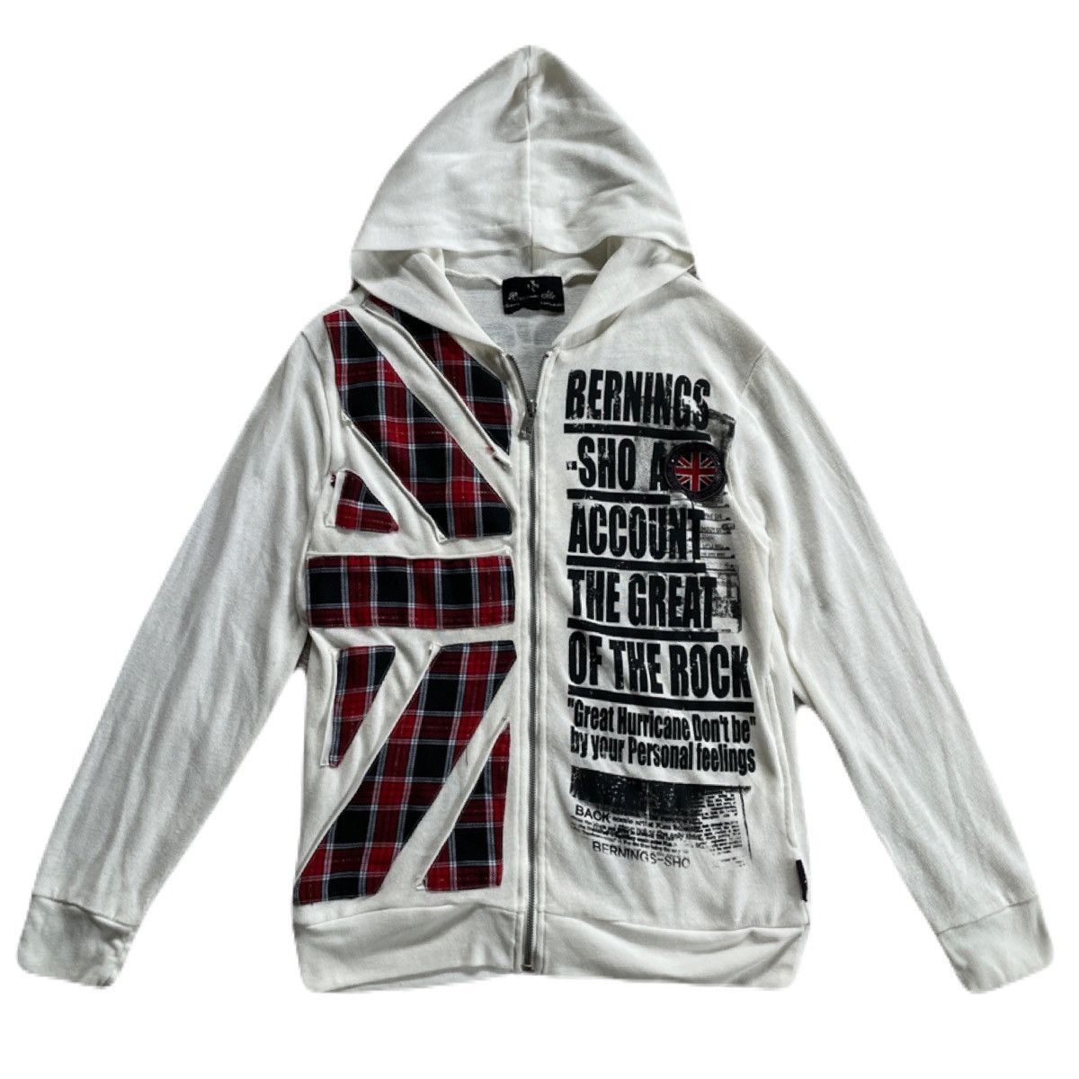 If Six Was Nine 2000s Bernings Sho Japanese archive Poem Patch Zip-Up Hoodie Size US S / EU 44-46 / 1 - 2 Thumbnail