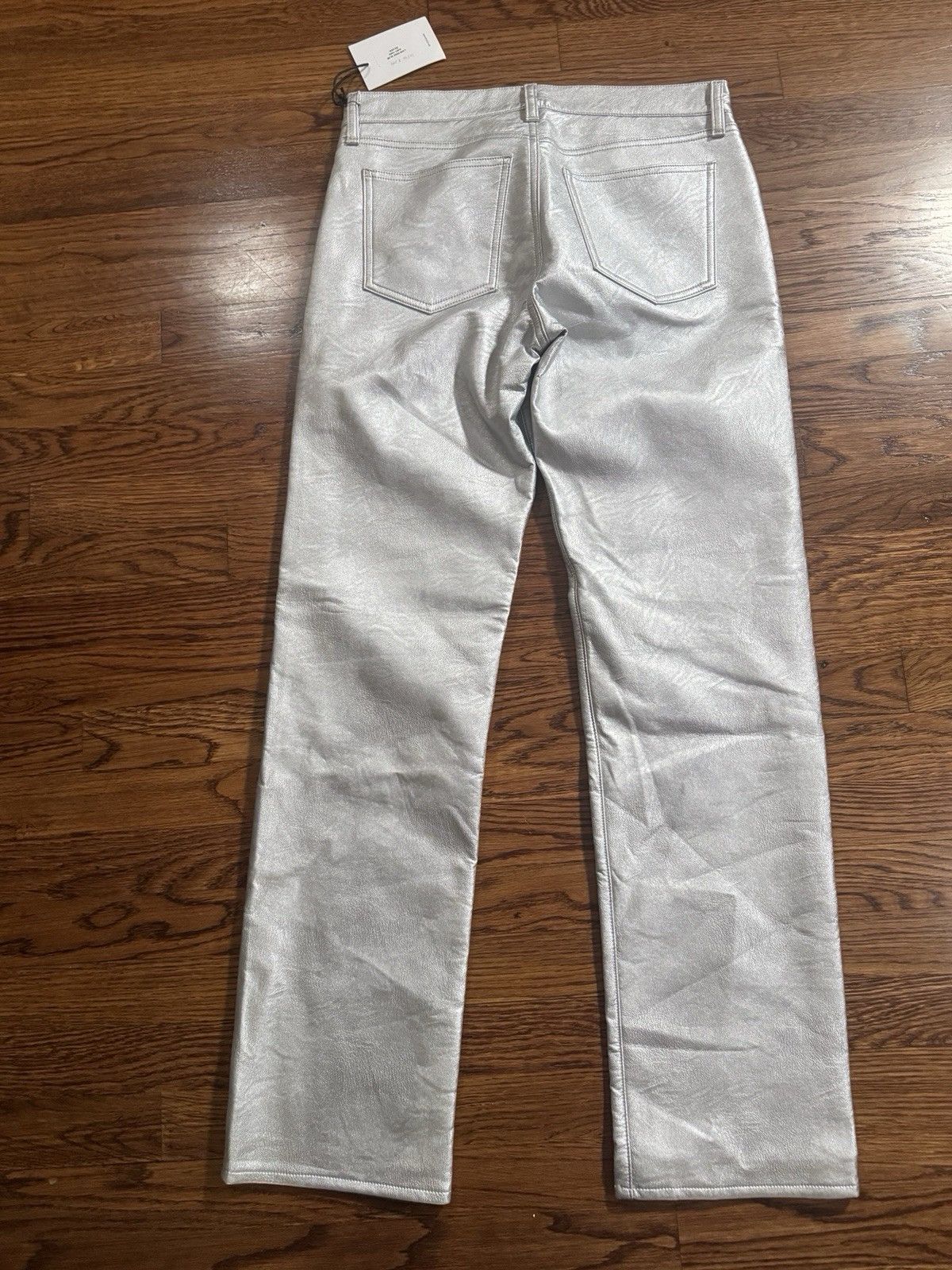 Agolde NWT Women’s AGOLDE Low Rise Slim Silver Jeans Size 27 Size 27" / US 4 / IT 40 - 2 Thumbnail
