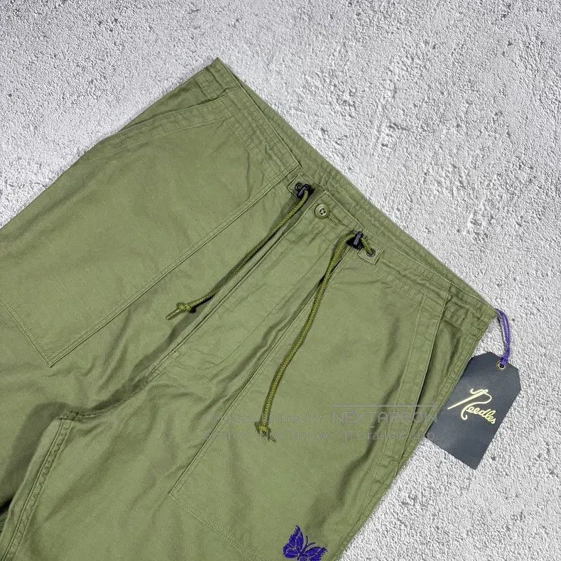 Needles Needles size M Embroidered butterfly drawstring casual swea Size US 30 / EU 46 - 4 Thumbnail