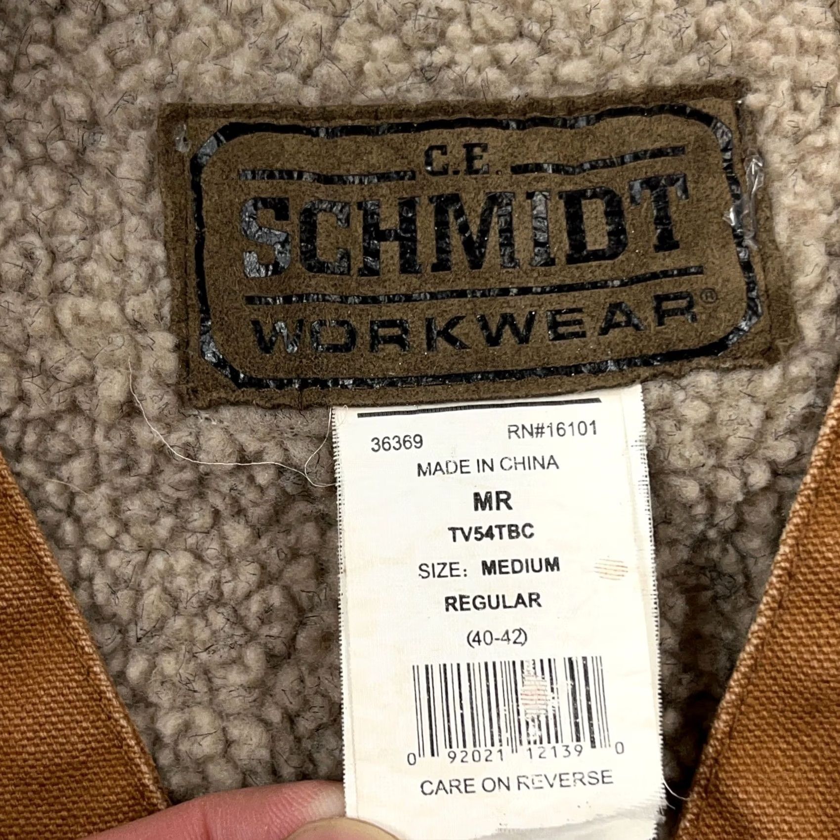 Vintage VINTAGE CE Schmidt Vest Men Medium Brown Duck Canvas Sherpa Lined Workwear Jacket Size US M / EU 48-50 / 2 - 6 Thumbnail