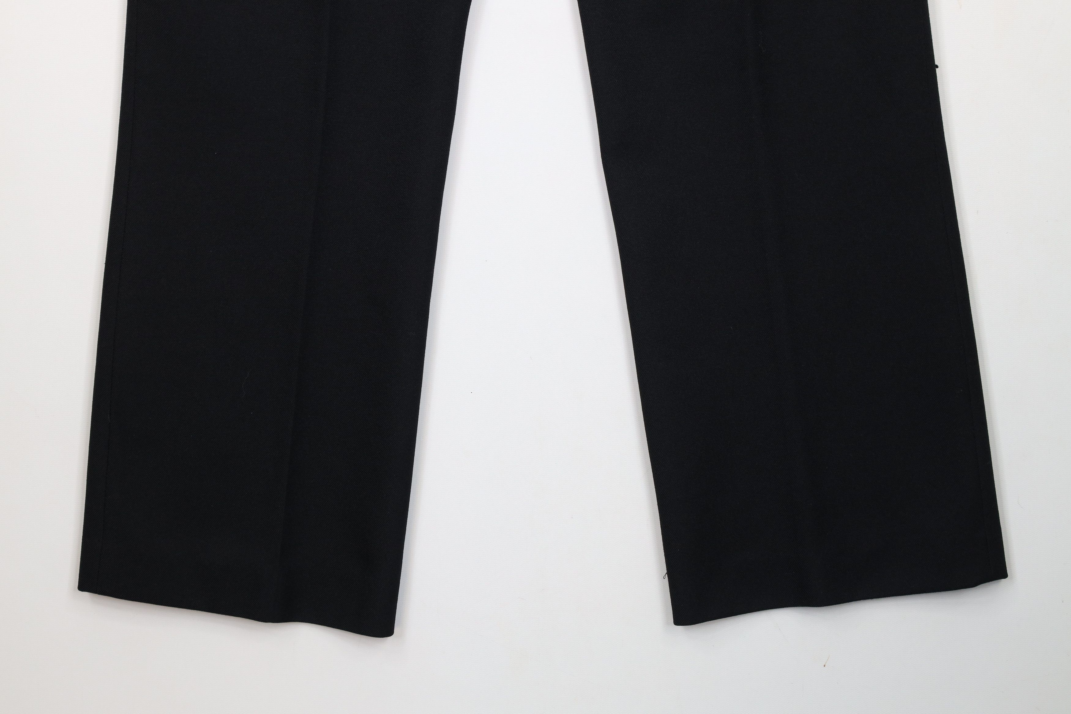 Vintage Vintage 70s Streetwear Flared Wide Leg Chino Pants Black USA Size US 32 / EU 48 - 13 Thumbnail