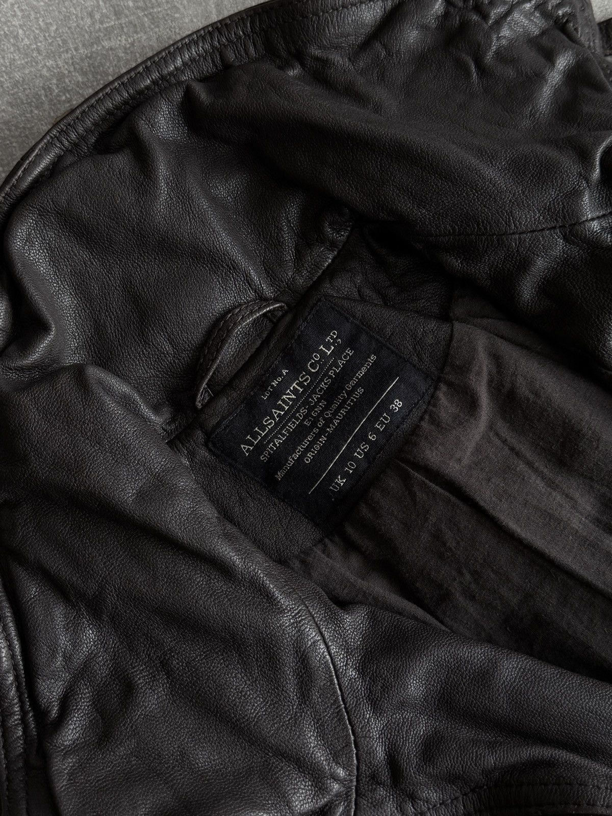 Allsaints Allsaints belvedere brown leather jacket UK 10 womens Size M / US 6-8 / IT 42-44 - 9 Thumbnail