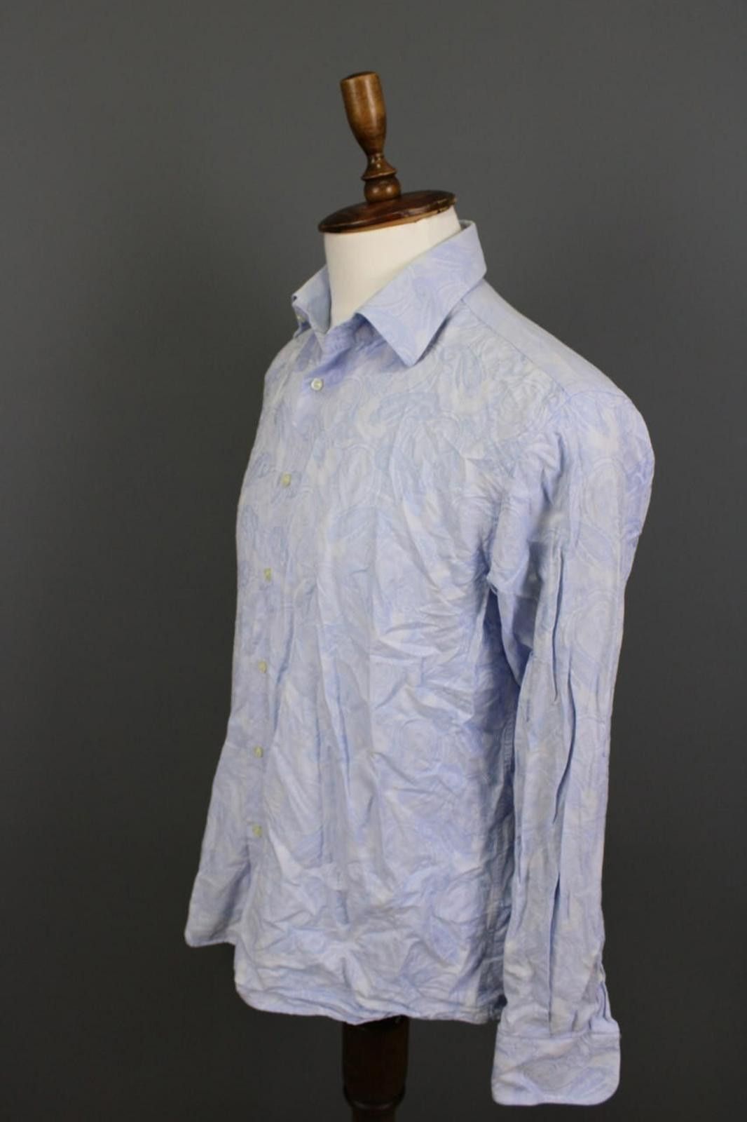 Etro Etro Milano Blue Paisley Button Down Shirt Size 41 Size US M / EU 48-50 / 2 - 5 Thumbnail