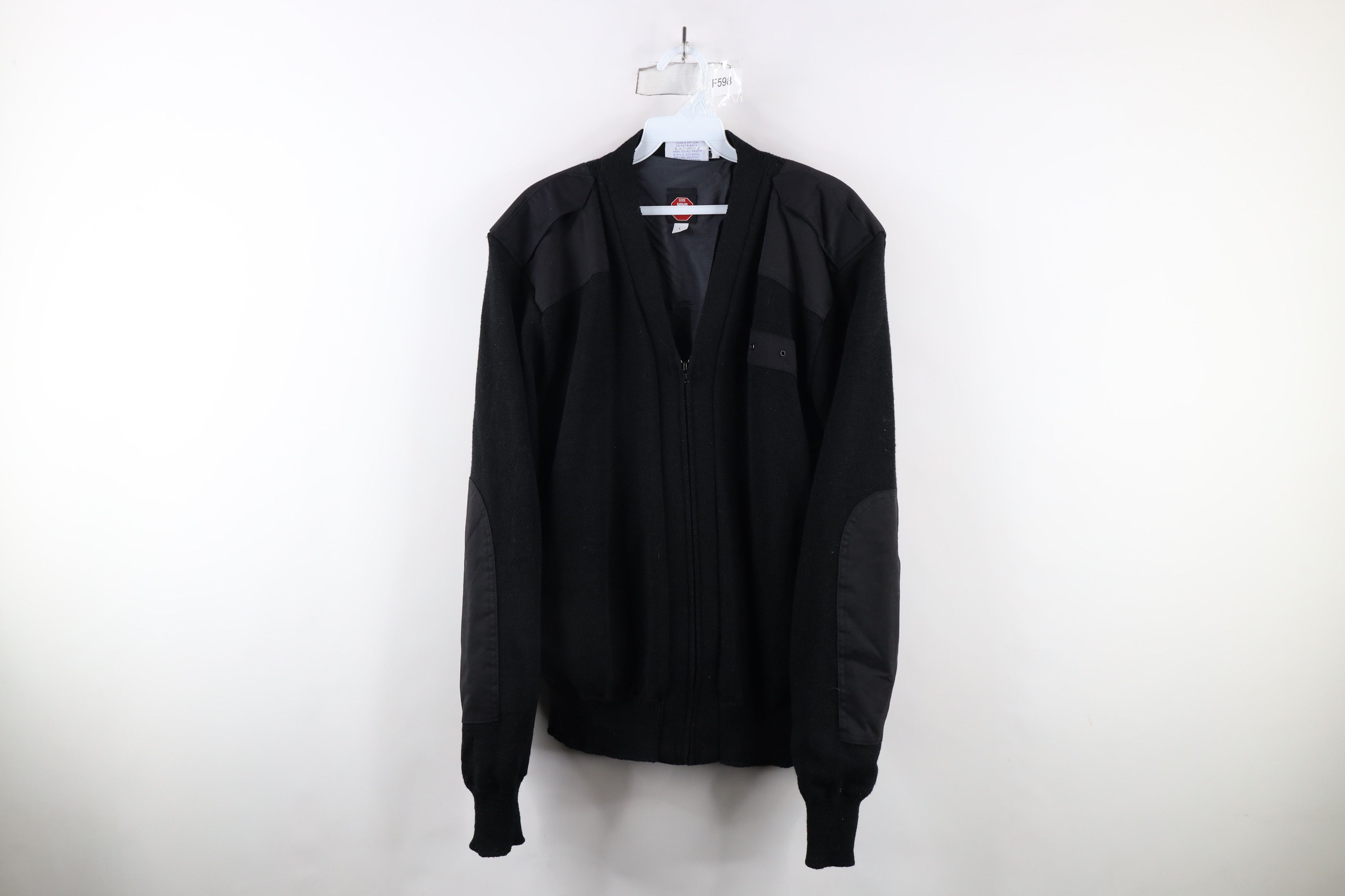 Vintage Vintage 90s Blauer Wool Blend Commando Sweater Jacket USA Size US L / EU 52-54 / 3 - 1 Thumbnail