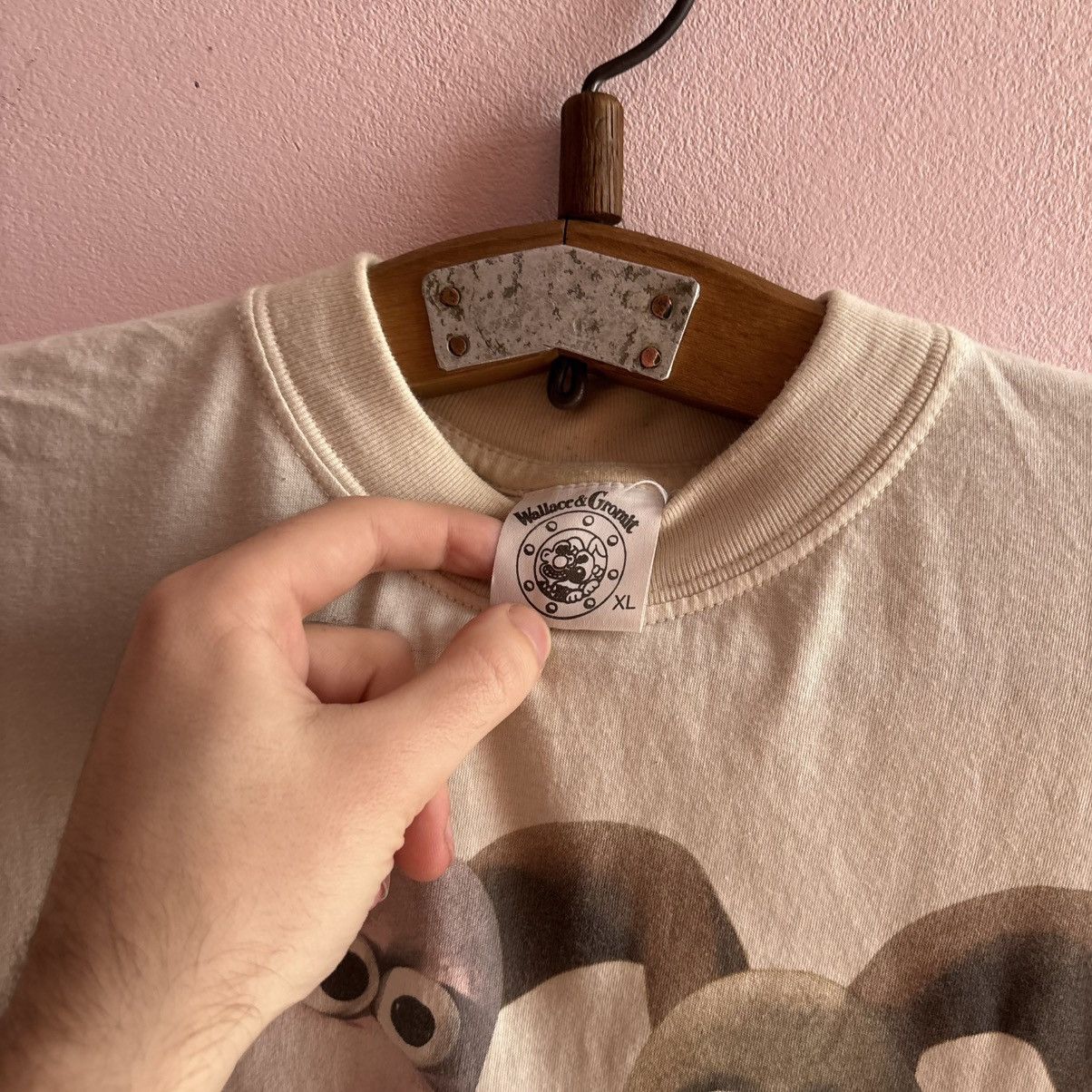 Vintage Vintage 1989 Wallace & Gromit BBC Promo T-Shirt Size US XL / EU 56 / 4 - 5 Thumbnail