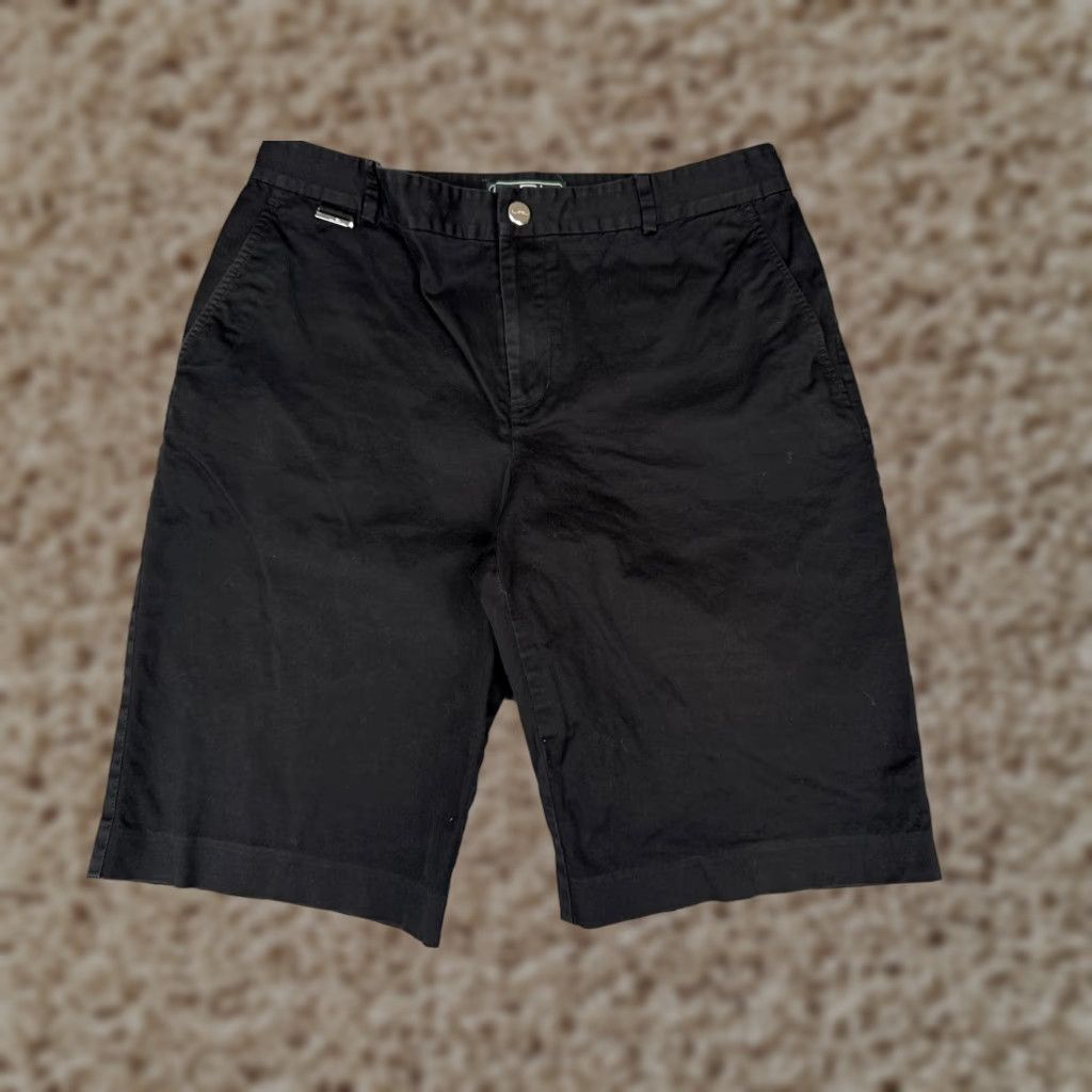 Ralph Lauren Lauren Ralph Lauren L-RL Shorts Womens Bermuda Black 10 Chino Stretch Casual Size 32" / US 10 / IT 46 - 1 Thumbnail